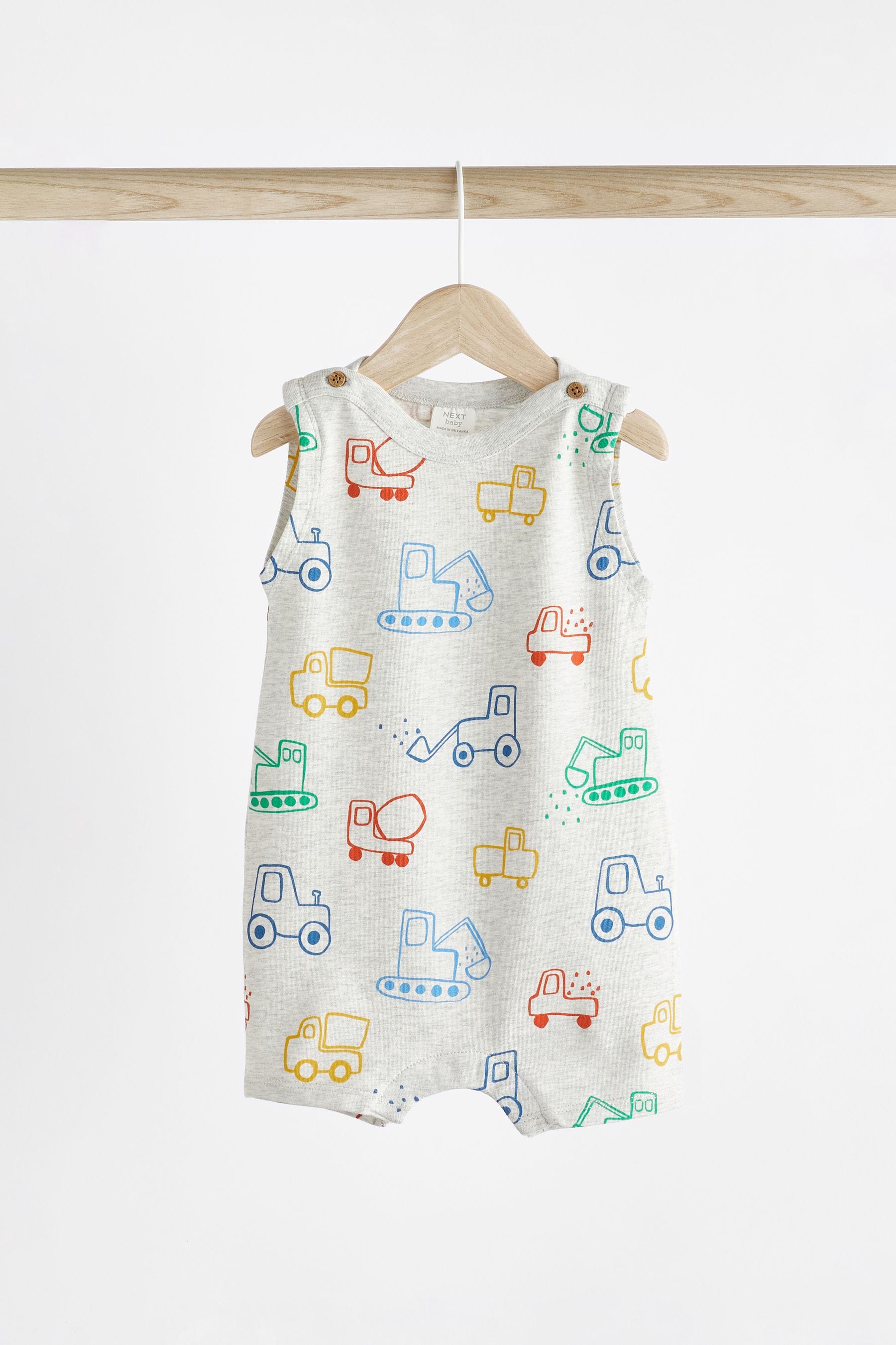 Bright Farm Baby Jersey Rompers 3 Pack