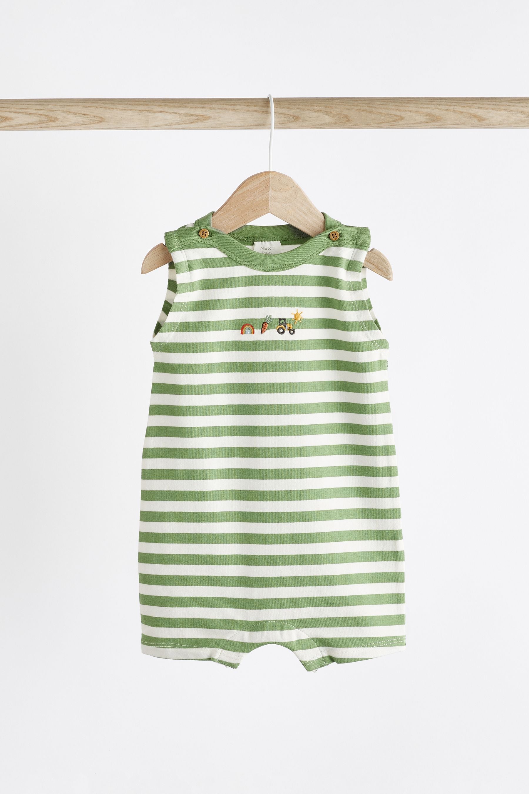 Bright Farm Baby Jersey Rompers 3 Pack