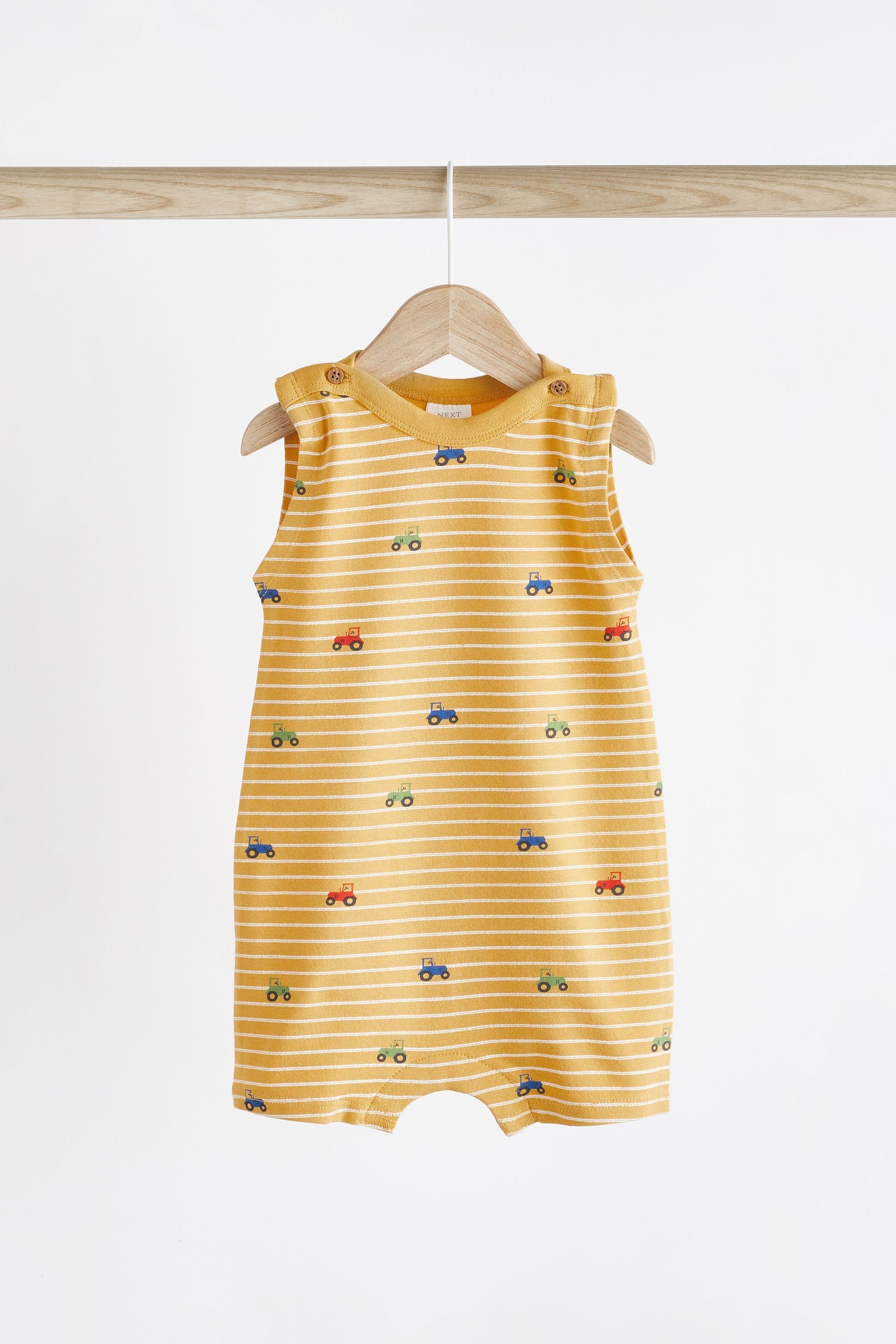 Bright Farm Baby Jersey Rompers 3 Pack