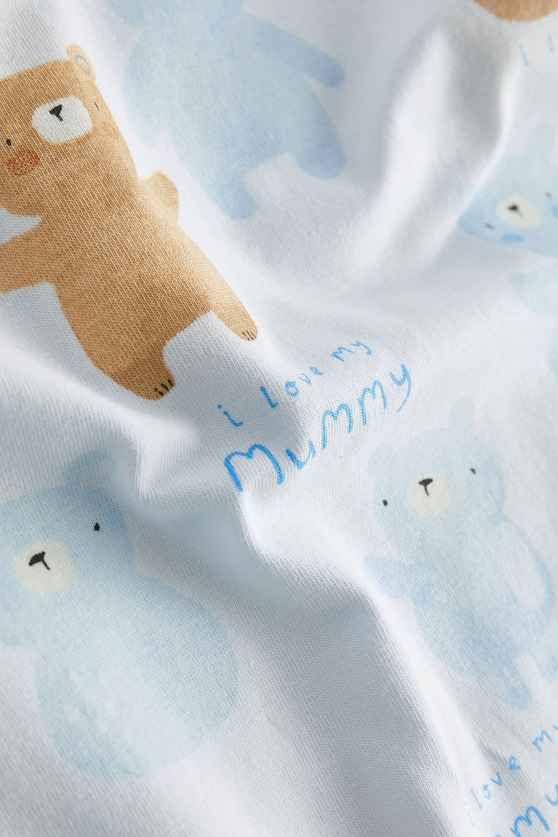 Blue Mummy Baby Jersey Romper