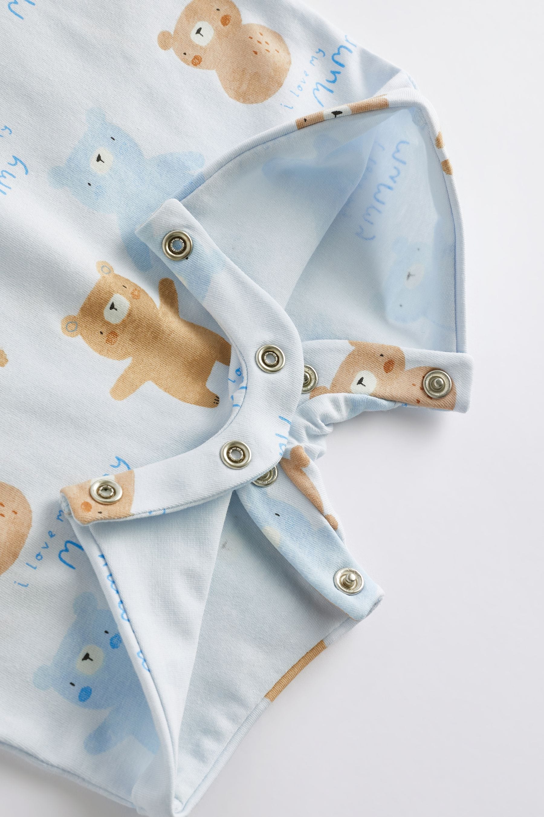 Blue Mummy Baby Jersey Romper