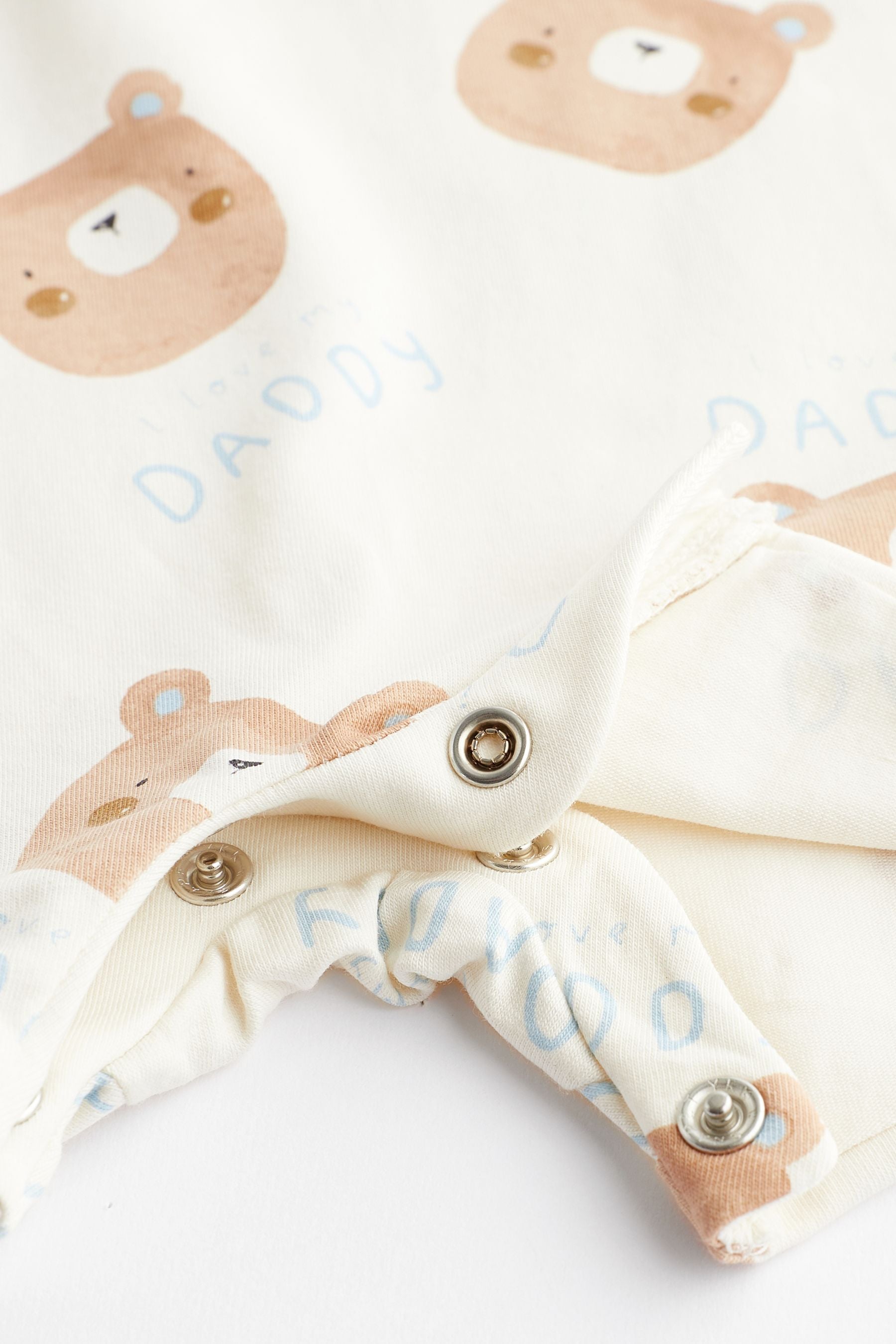 Neutral Daddy Baby Jersey Romper