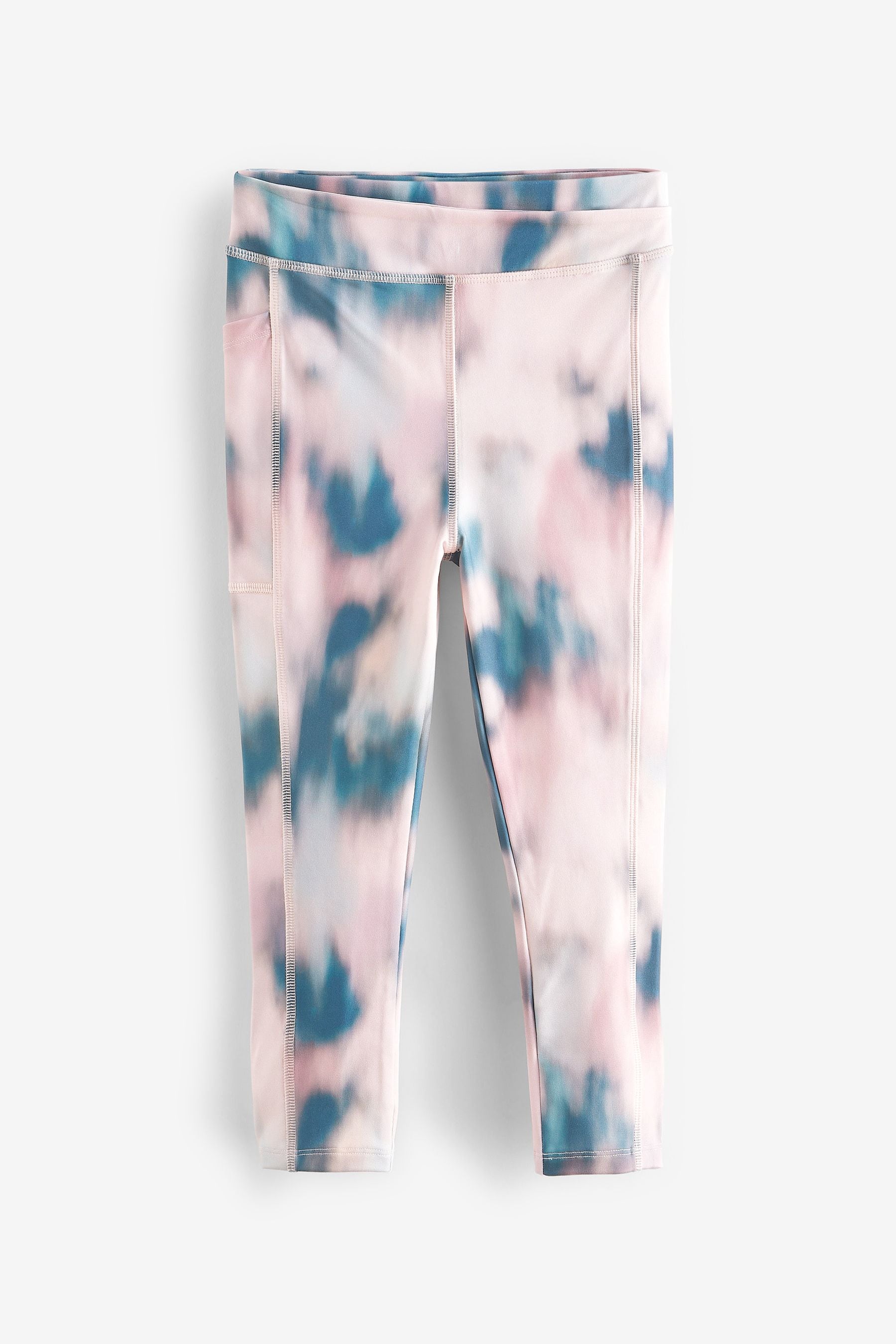 Pink Smudge Sports Leggings (3-16yrs)