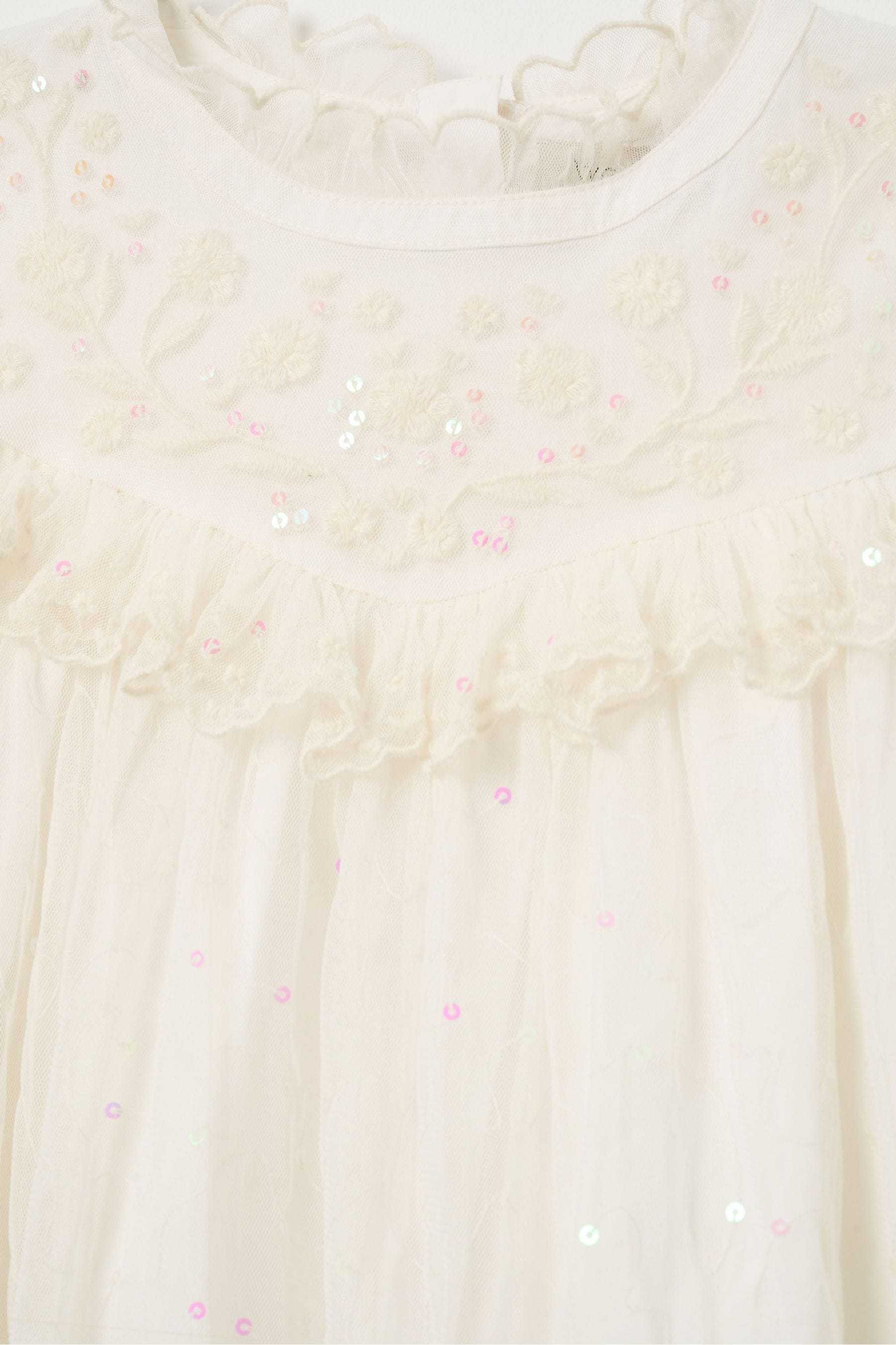 Angel & Rocket Cream Beau Embroidered Boho Dress