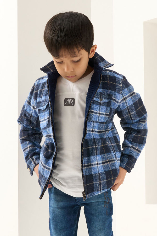 Angel & Rocket Blue Mac Reversible Double Pocket Shirt