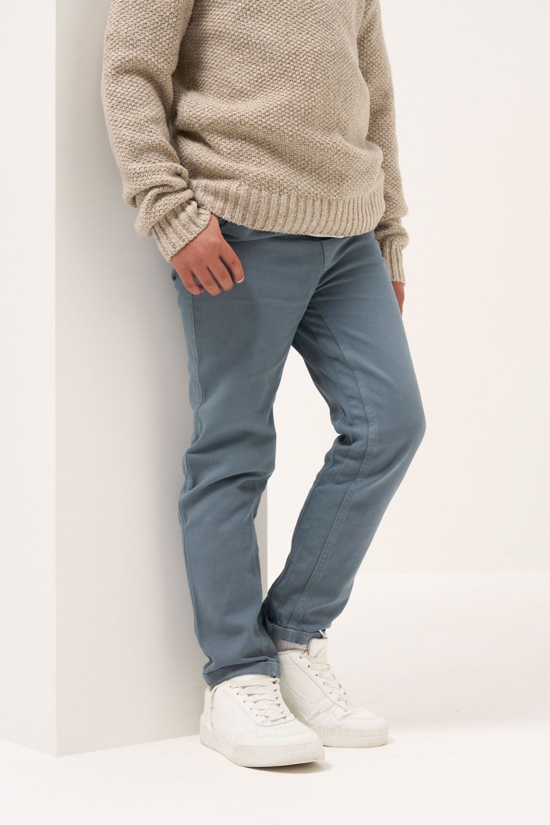 Angel & Rocket Blue Ezra Elasticated Waist Chinos