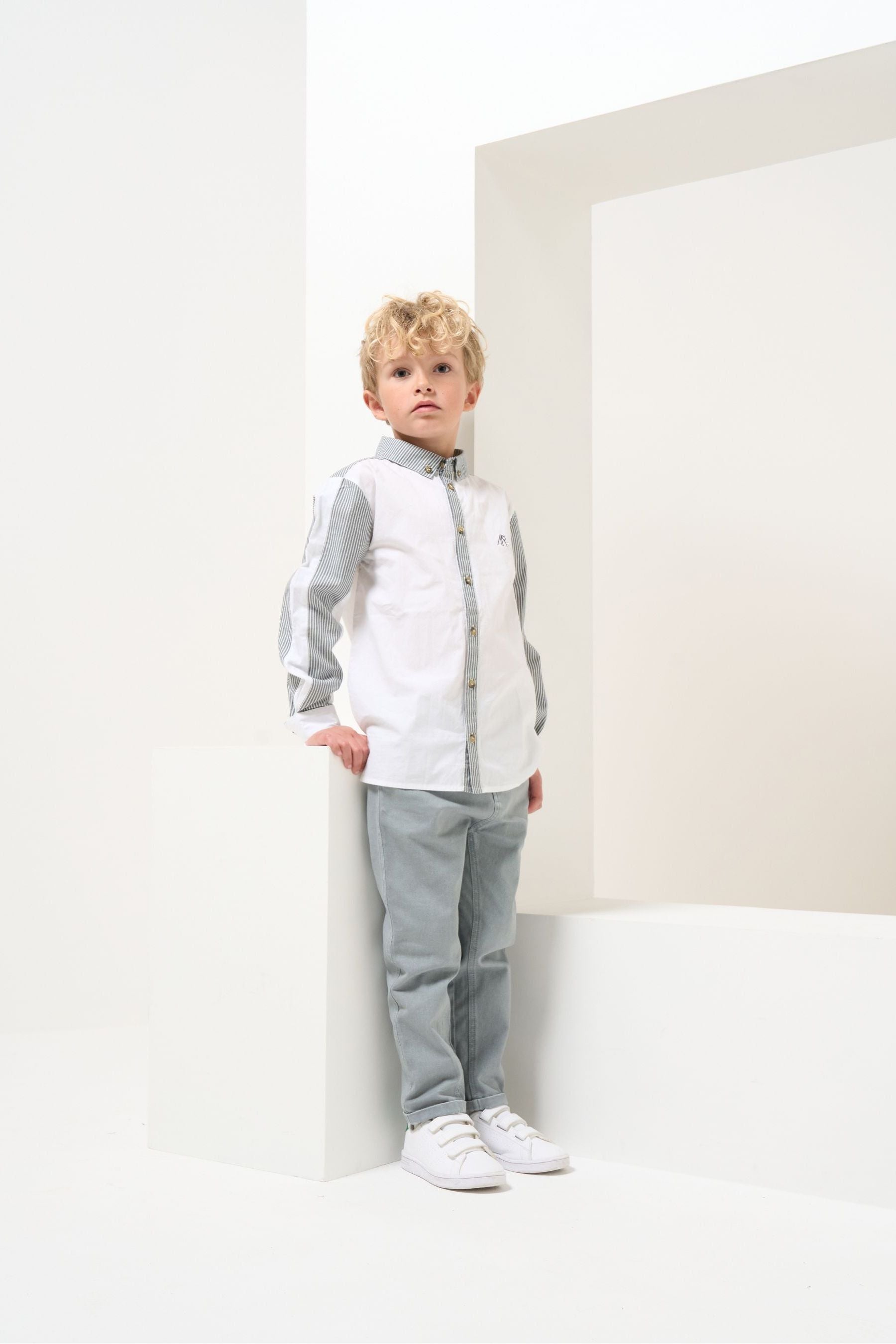 Grey Angel & Rocket Ezra Elasticated Waist Chinos