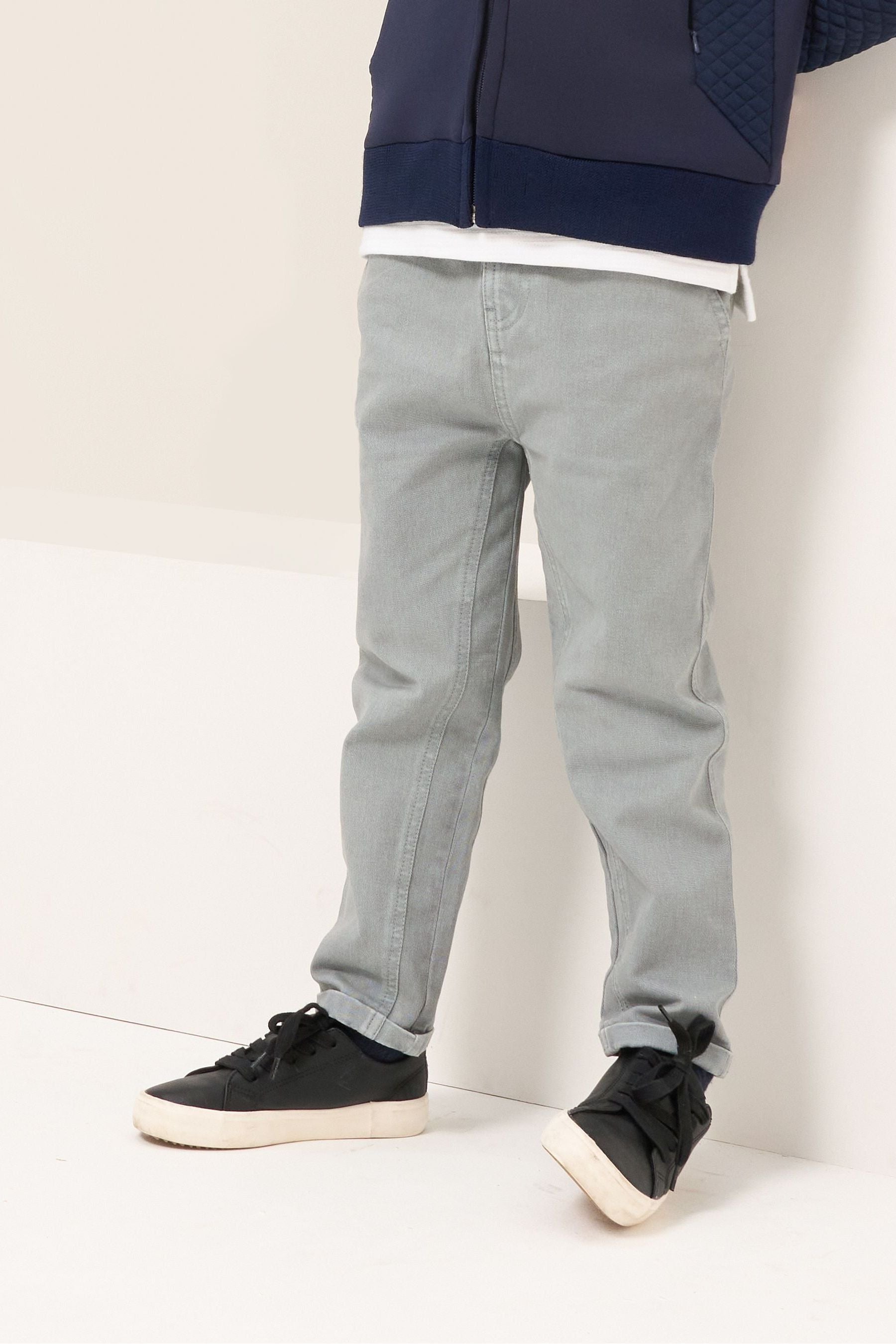 Grey Angel & Rocket Ezra Elasticated Waist Chinos