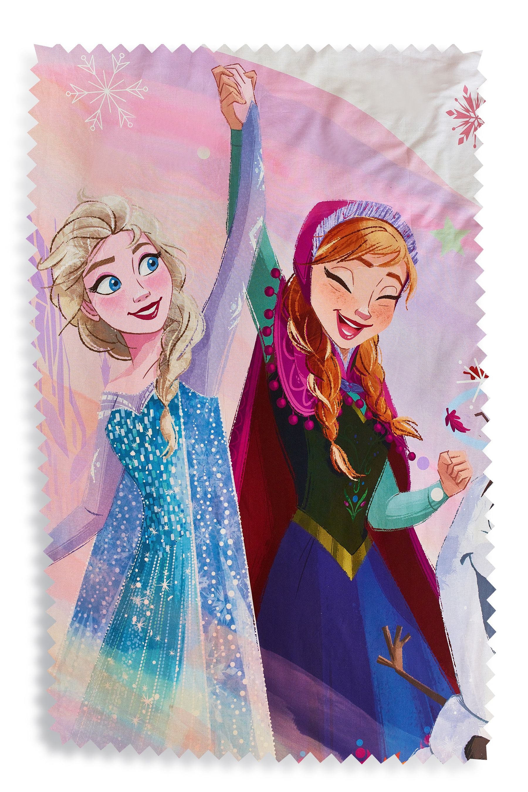 Disney Frozen Pink 100% Cotton Duvet Cover and Pillowcase Set