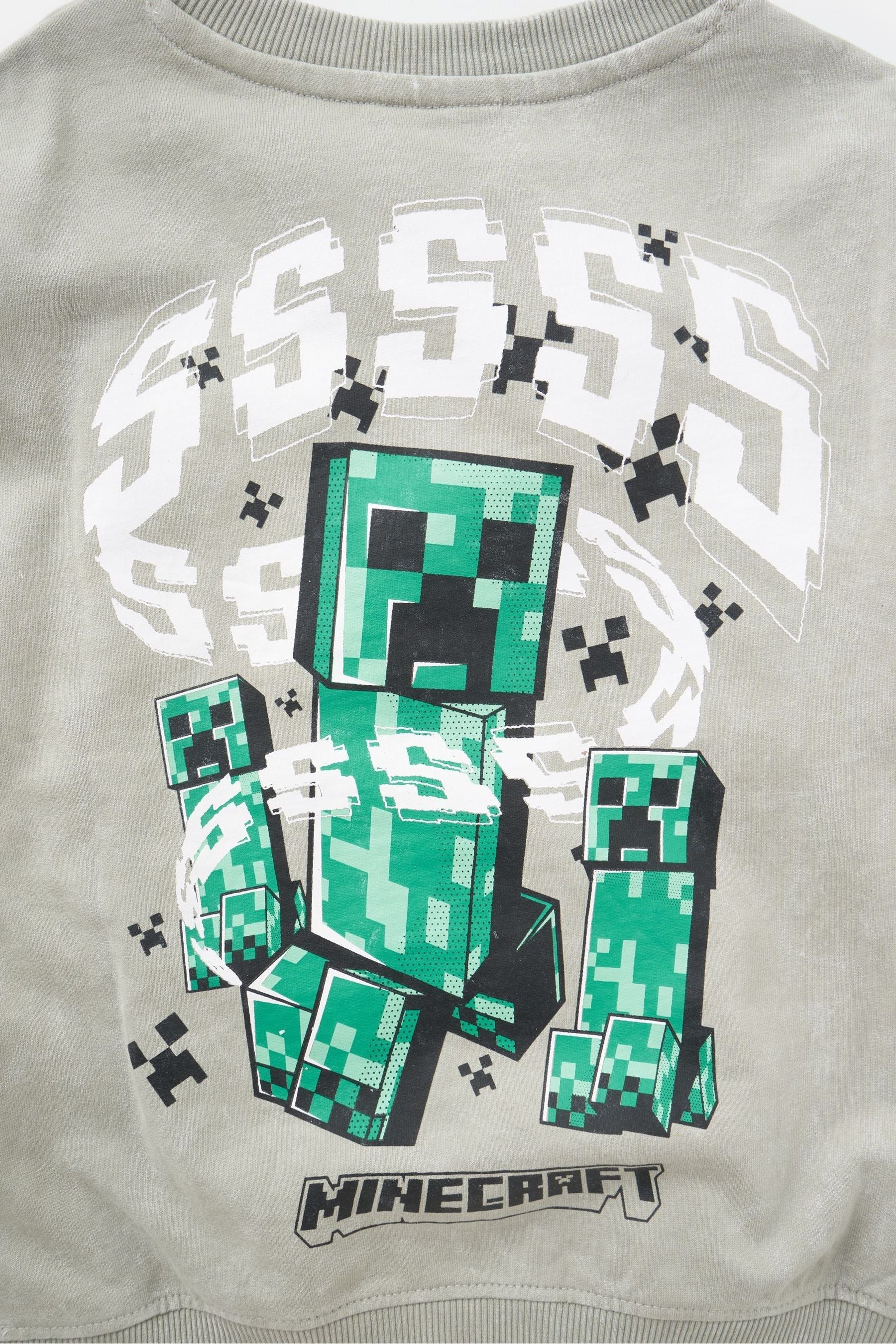 Grey Angel & Rocket Minecraft Sweat Top