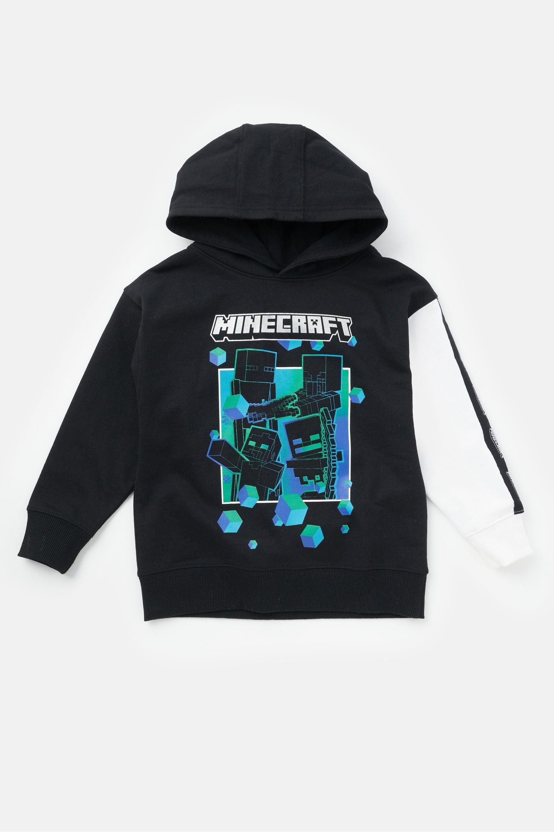 Black white Angel & Rocket Minecraft Hoodie