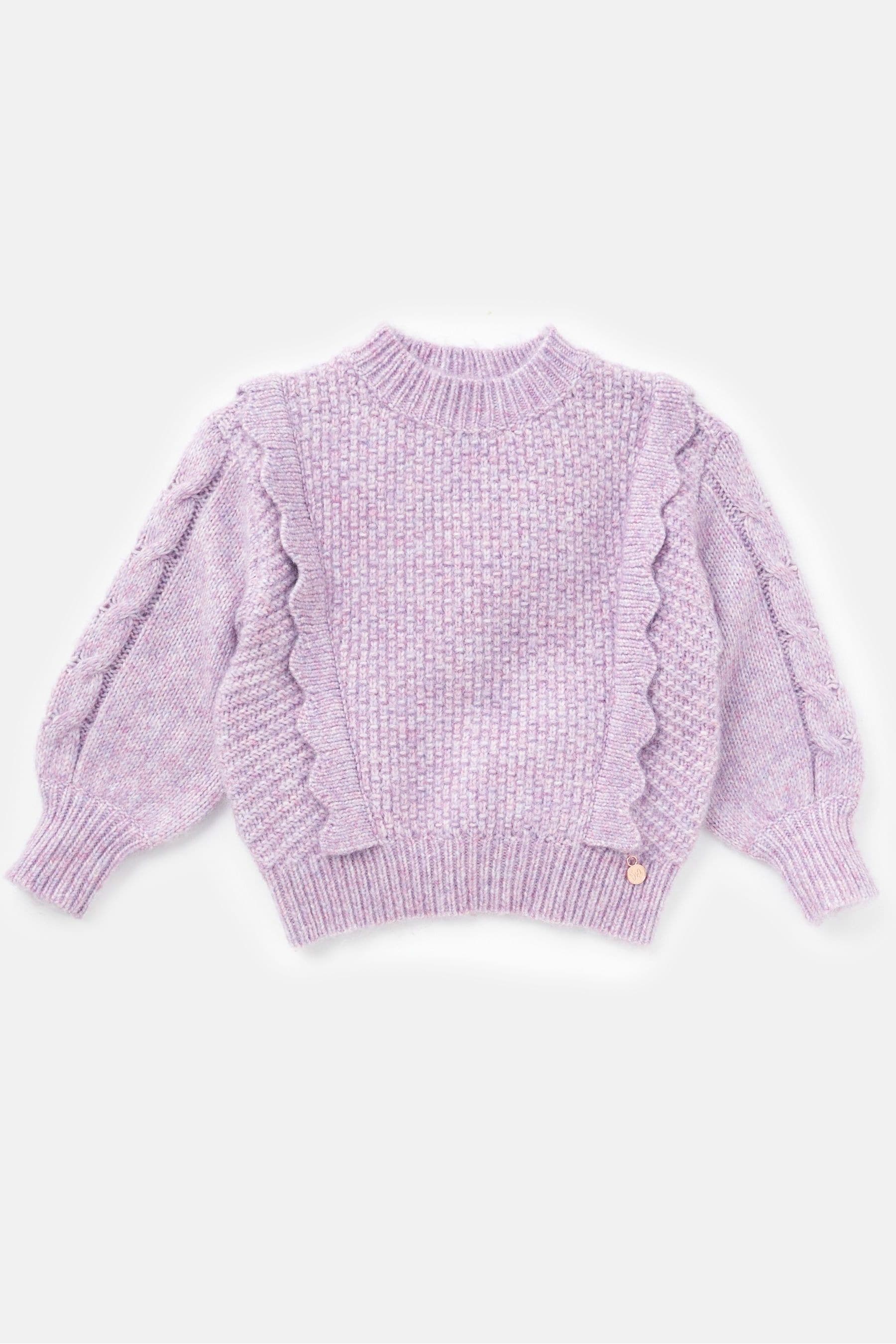 Purple Angel & Rocket Marnie Scalloped Frill Jumper