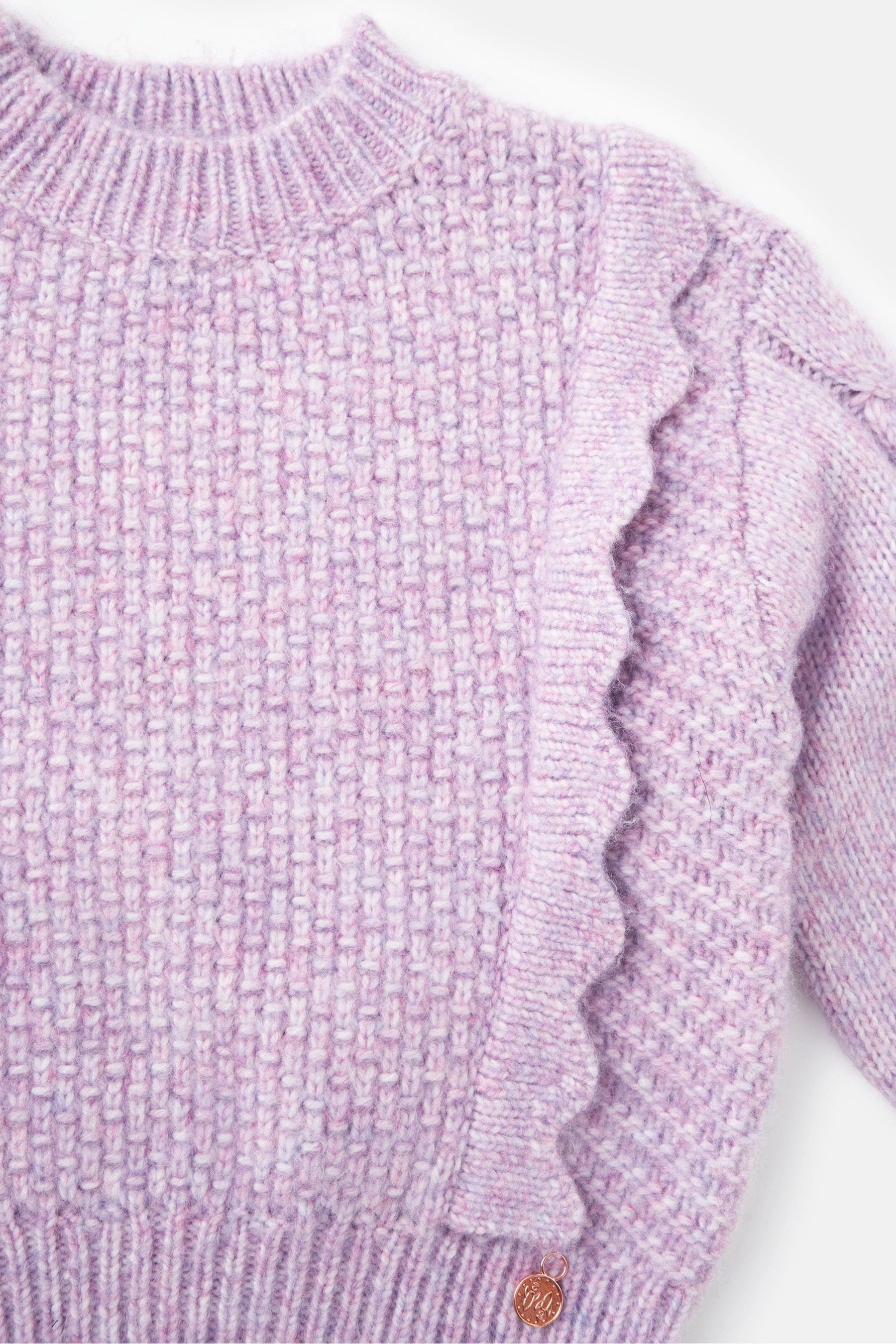 Purple Angel & Rocket Marnie Scalloped Frill Jumper