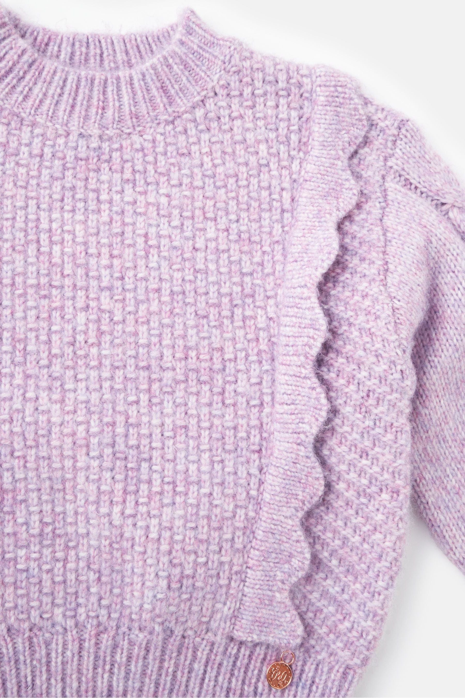 Angel & Rocket Purple Marnie Scalloped Frill Jumper