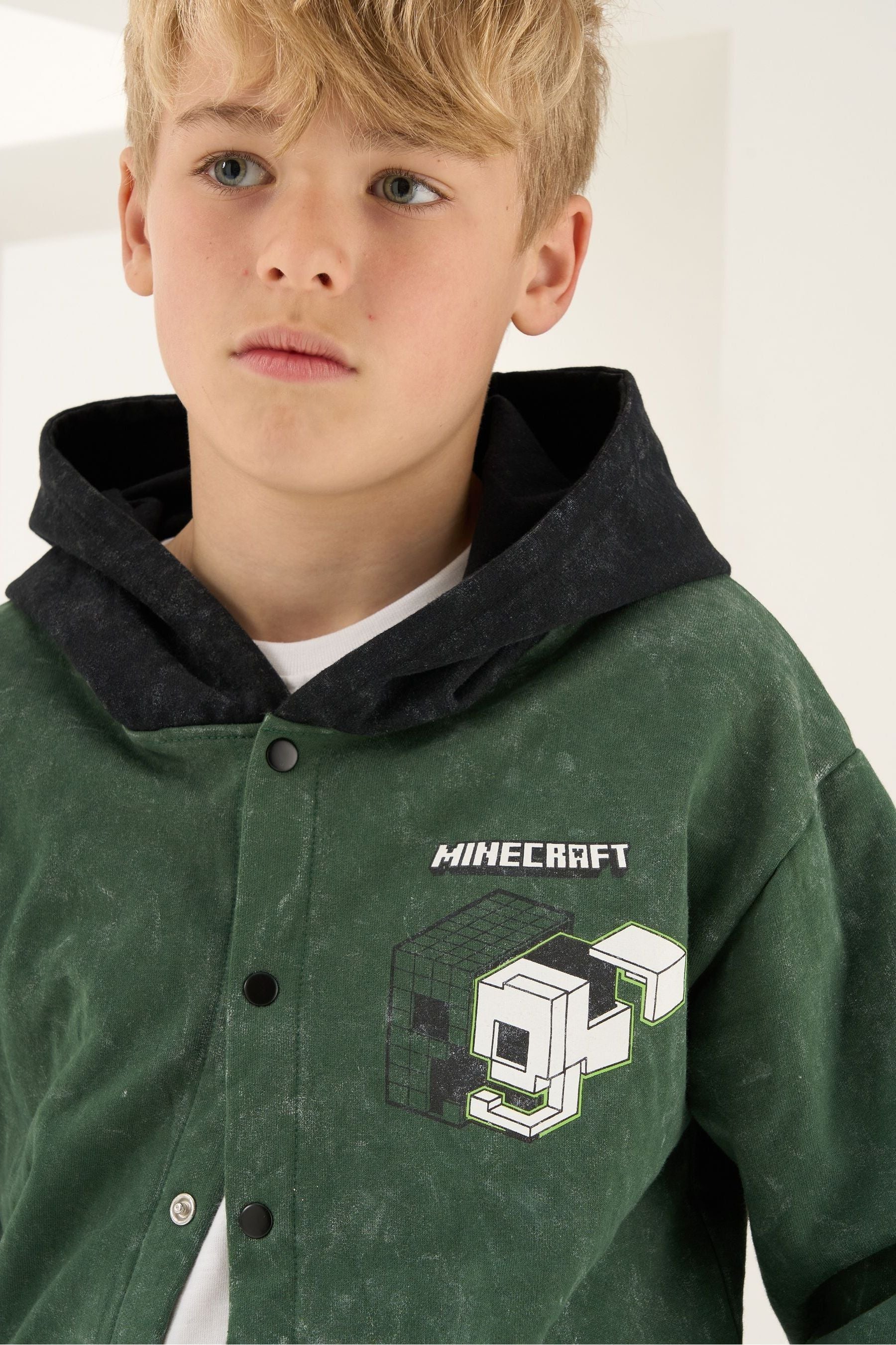 Green Angel & Rocket Minecraft Bomber Jacket