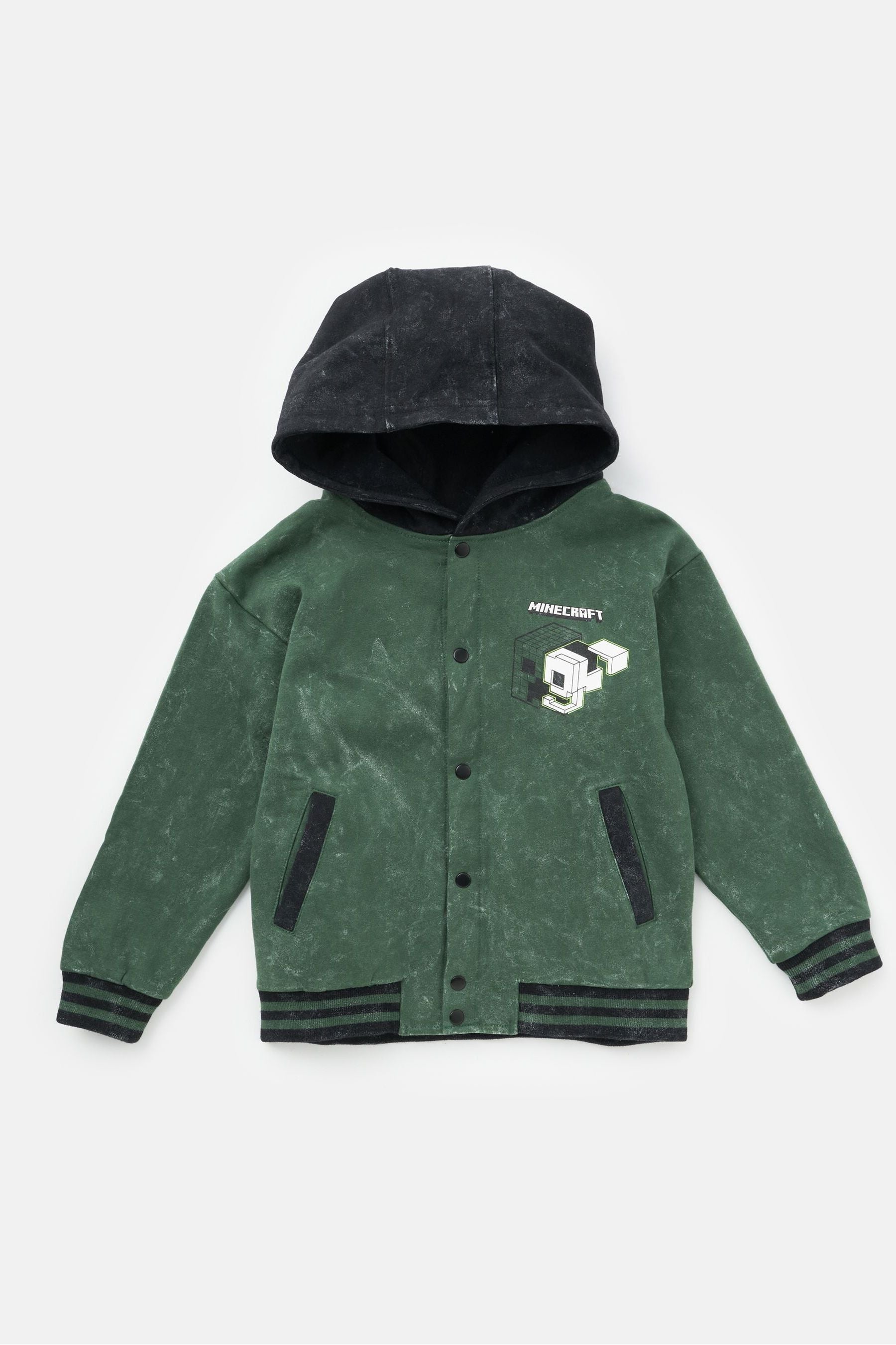 Green Angel & Rocket Minecraft Bomber Jacket