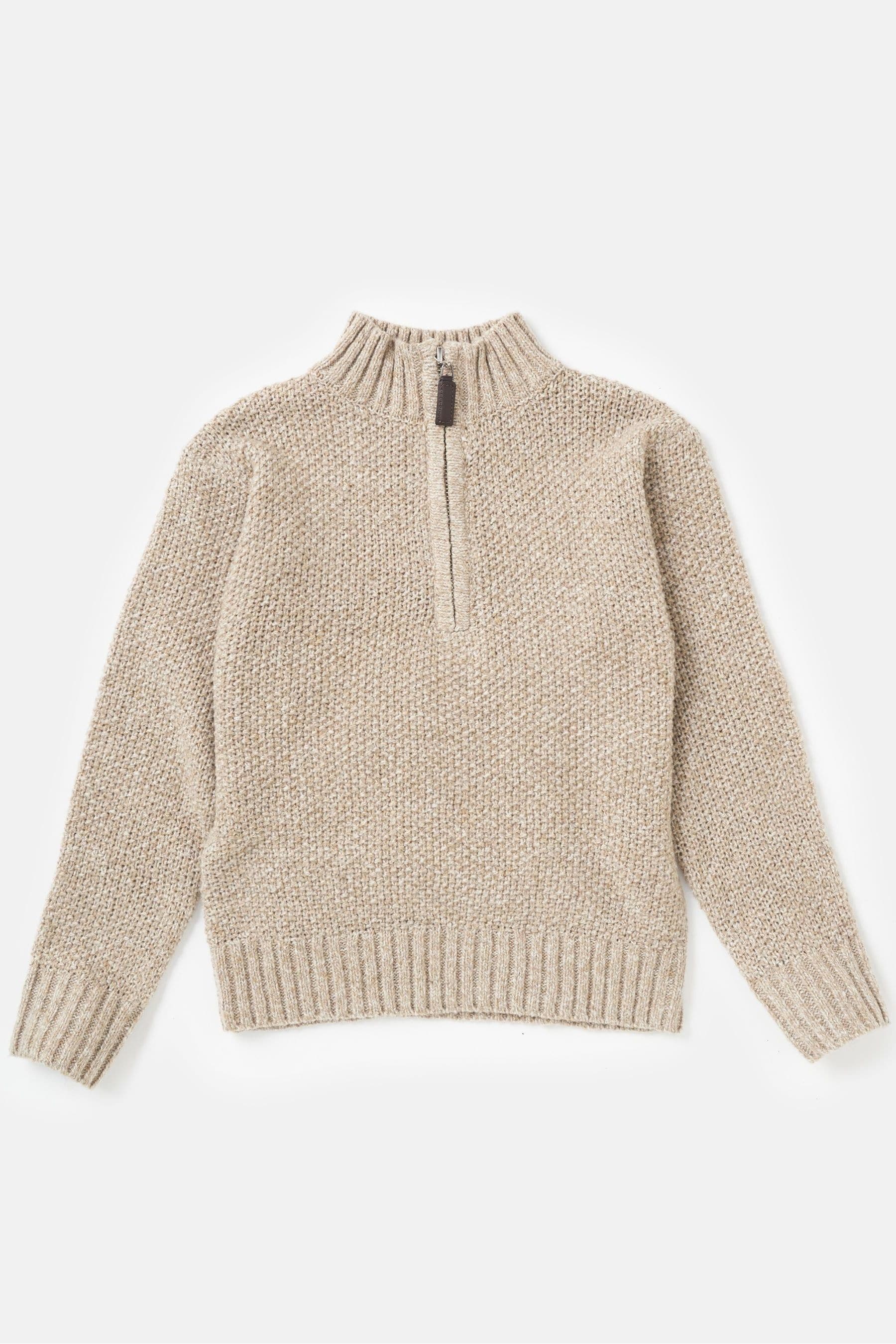 Cream Angel & Rocket Ben Funnel Knit Jumper