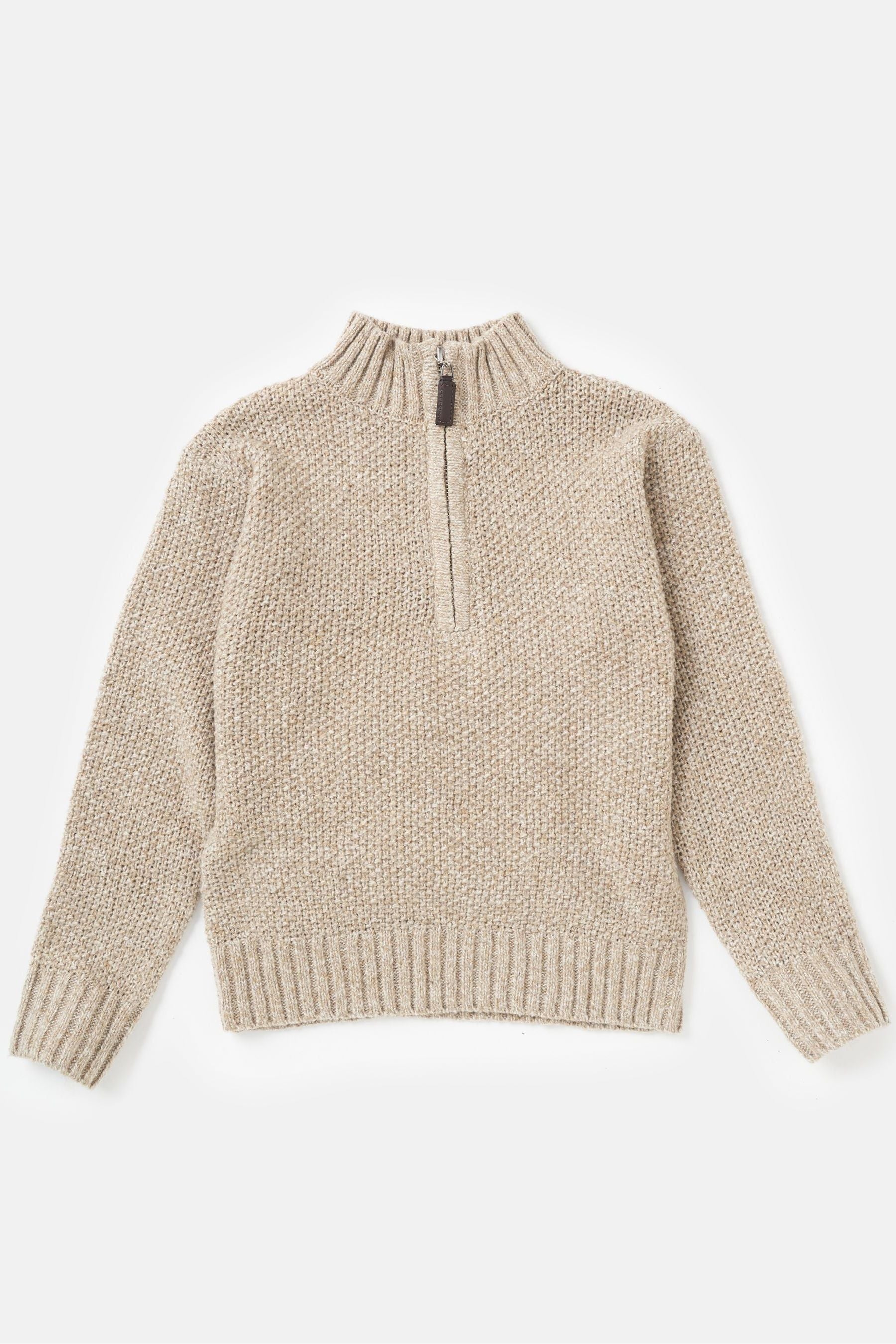 Angel & Rocket Cream Ben Funnel Knit Jumper