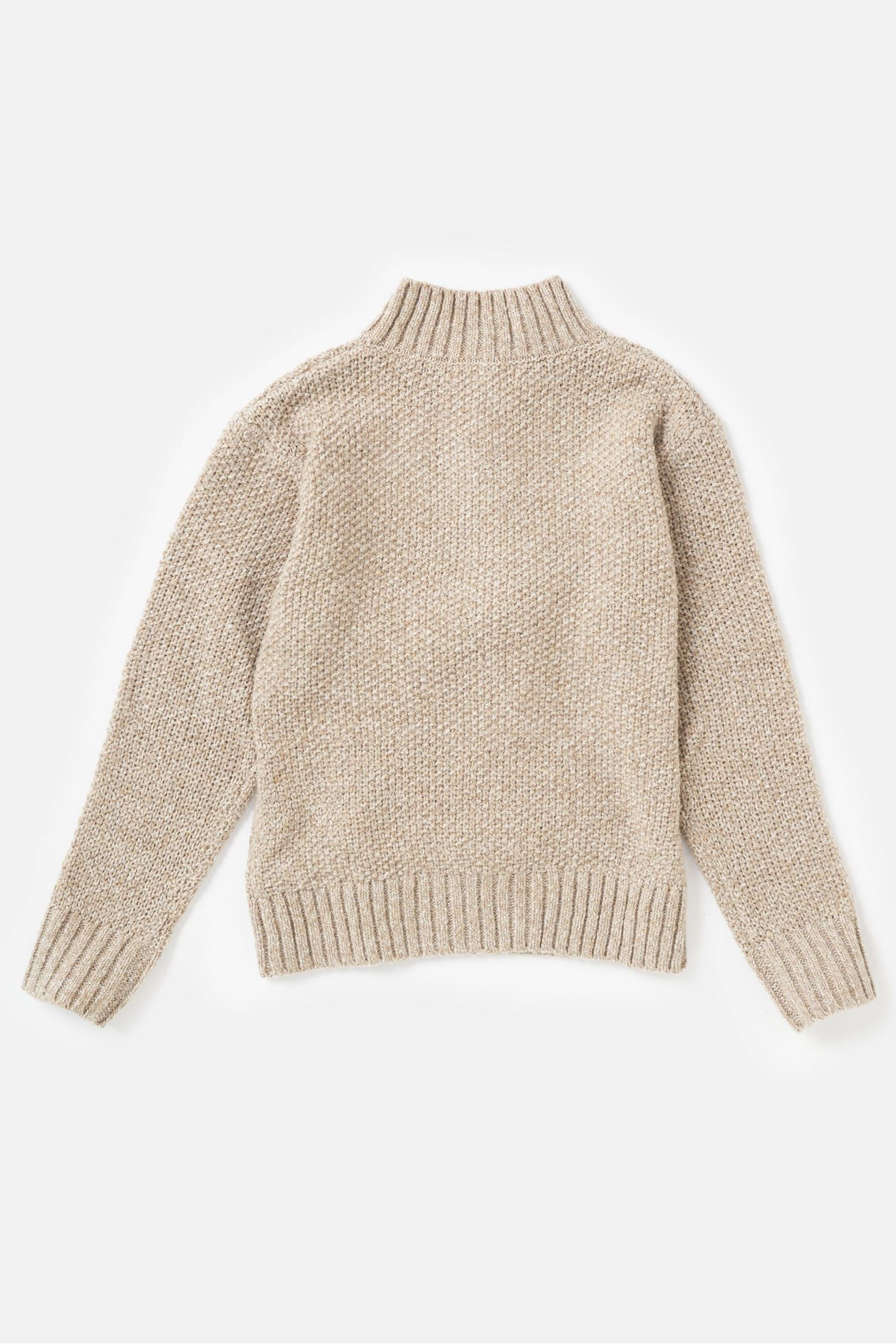 Cream Angel & Rocket Ben Funnel Knit Jumper