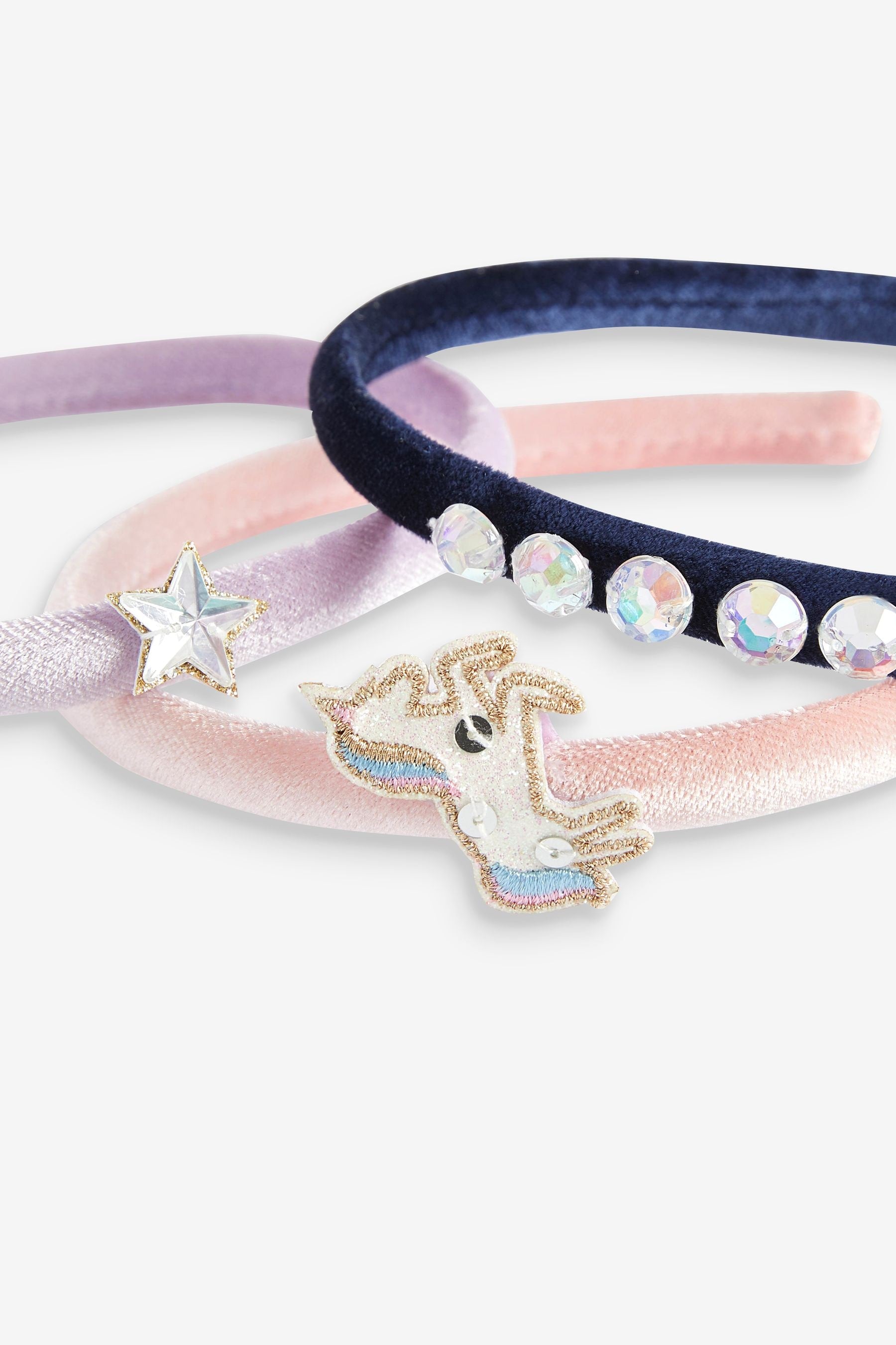 Light Pink Unicorn and Star Alicebands 3 Pack