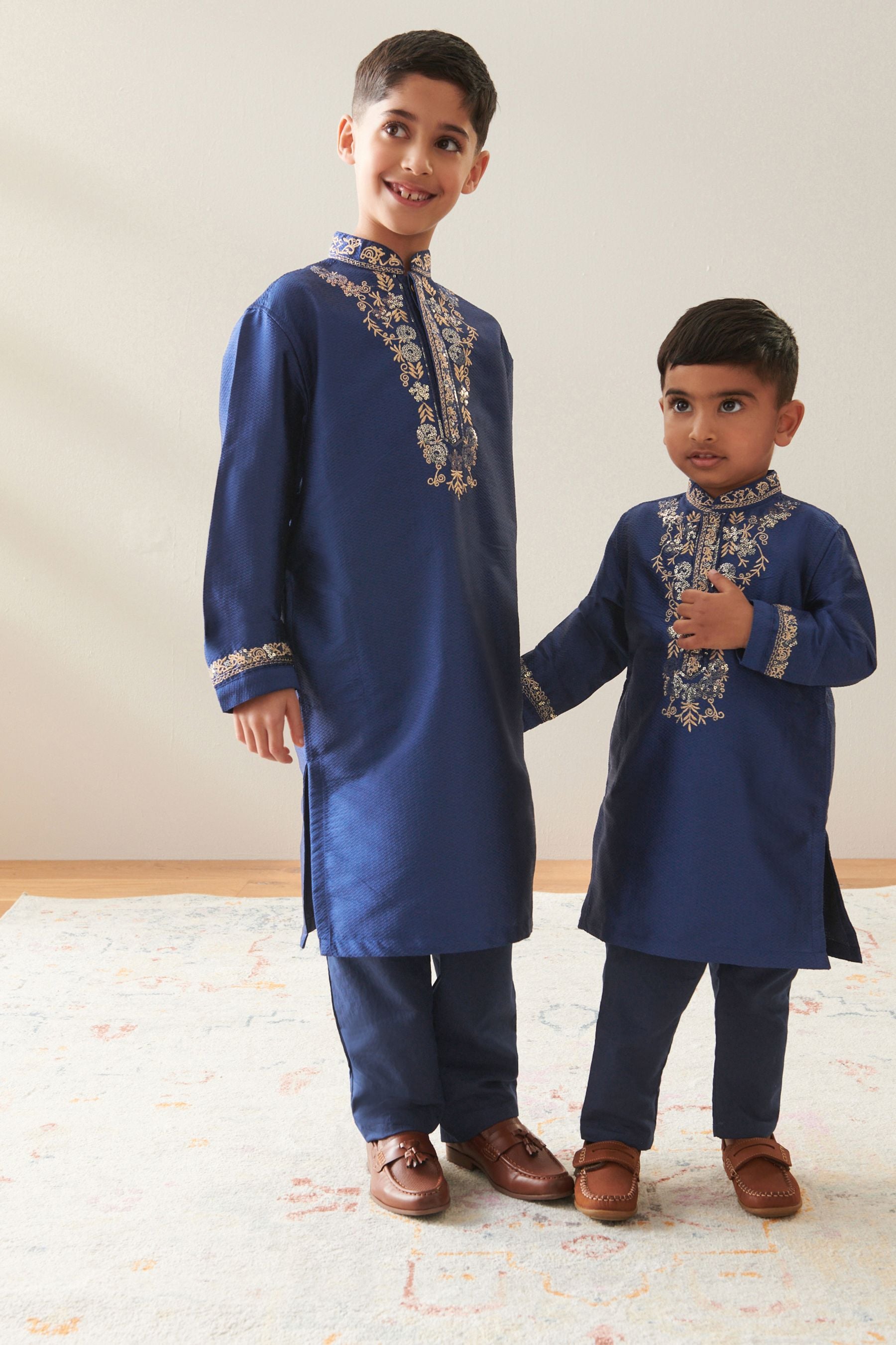 Navy Blue Boys Kurta (3mths-16yrs)