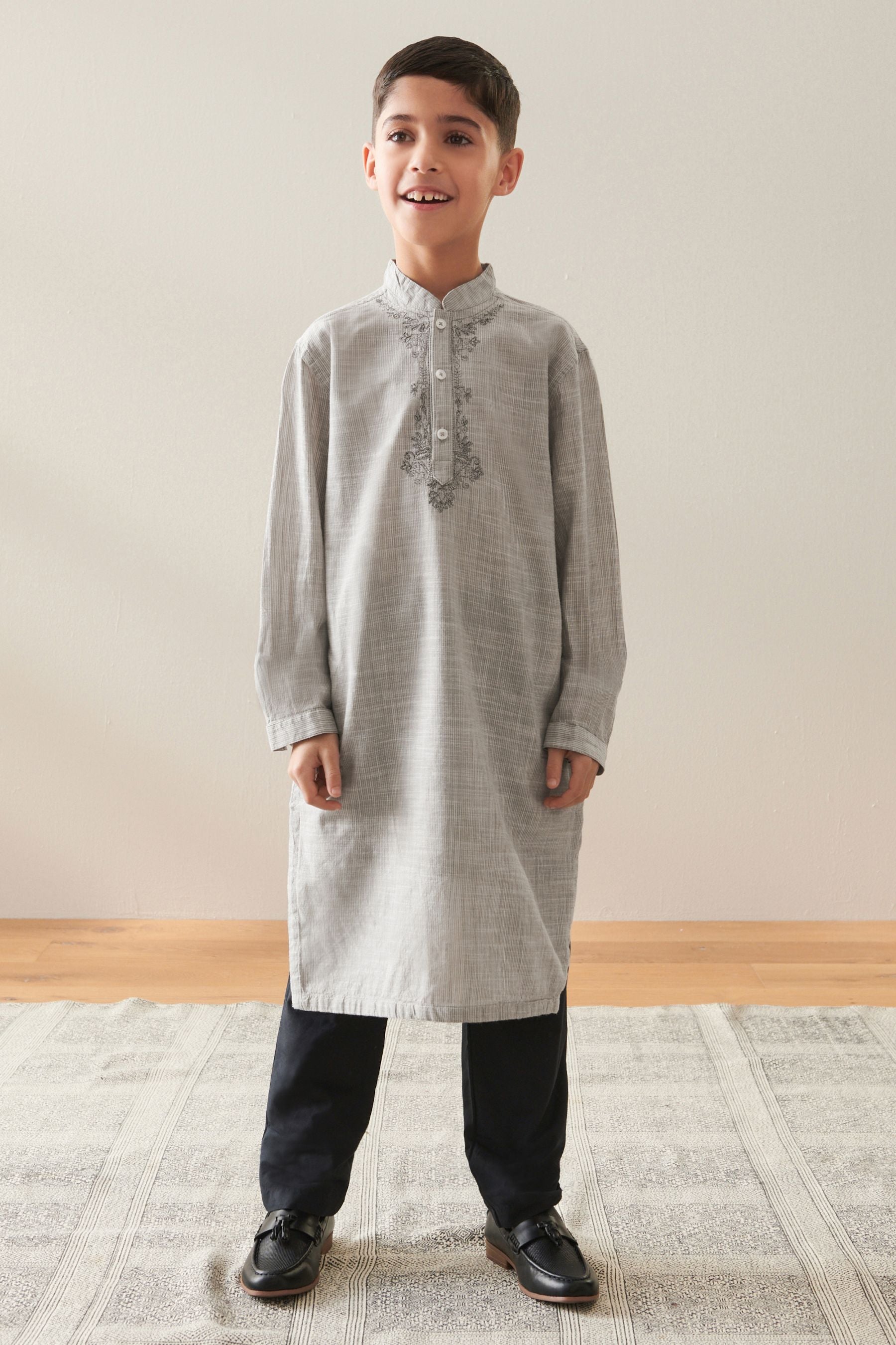 Grey Boys Kurta (3mths-16yrs)