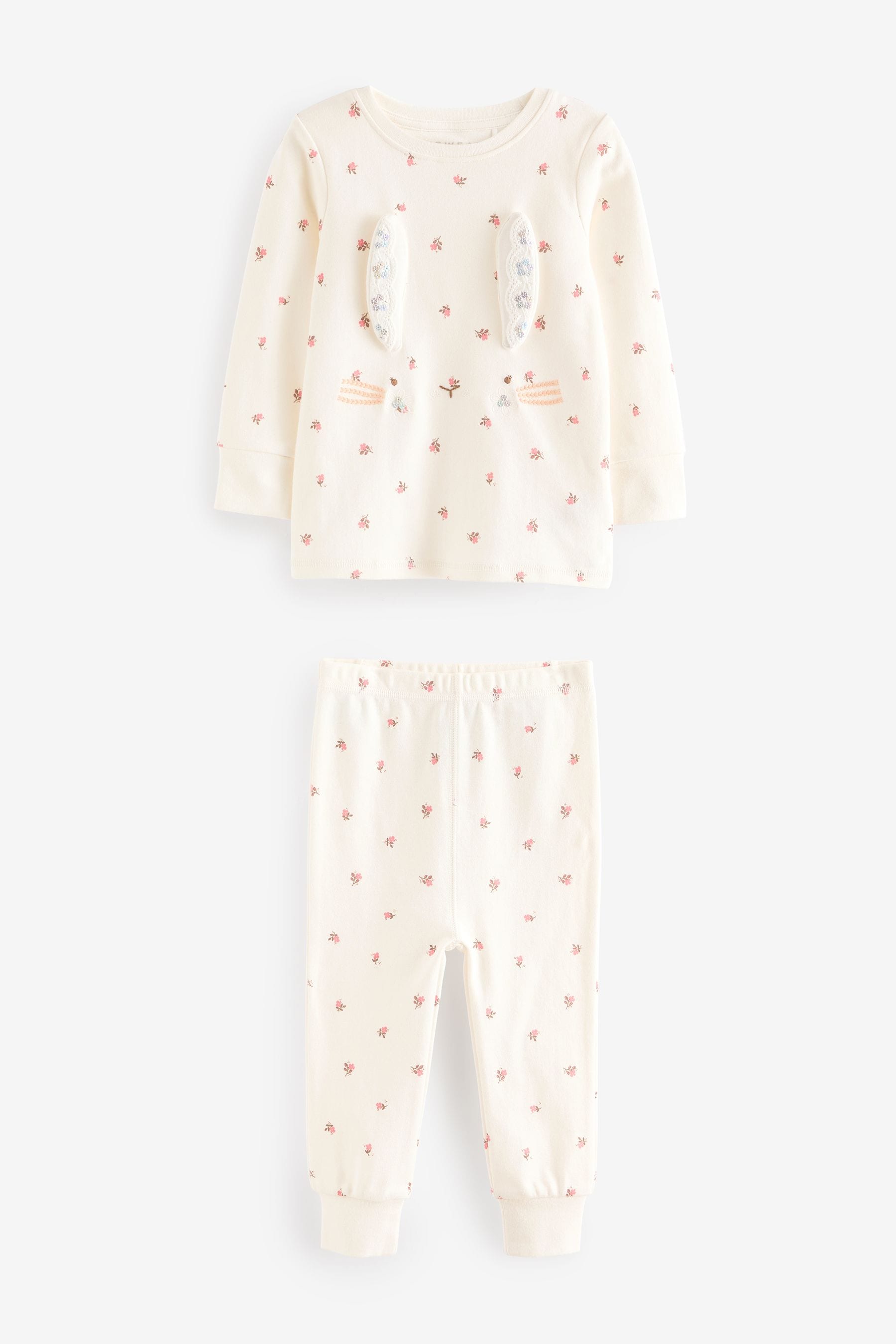 Cream Bunny Pyjamas 1 Pack (9mths-8yrs)