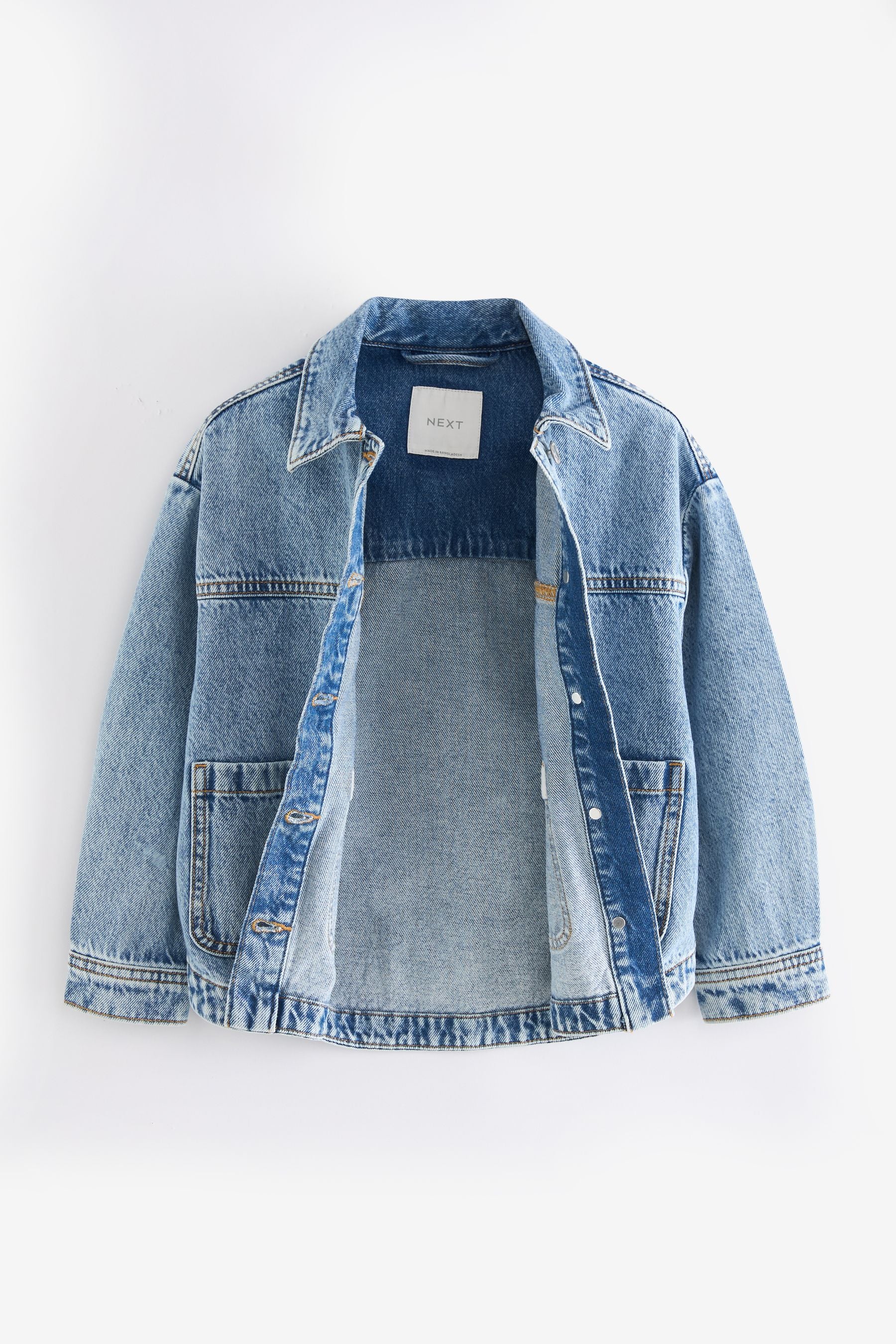 Mid Blue Denim Shacket (3-16yrs)