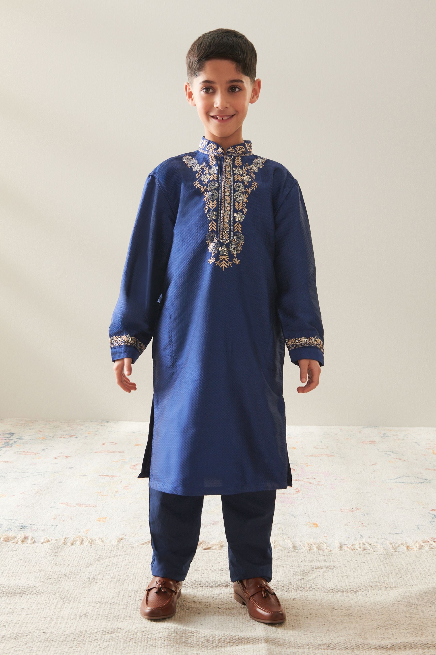 Navy Blue Boys Kurta (3mths-16yrs)