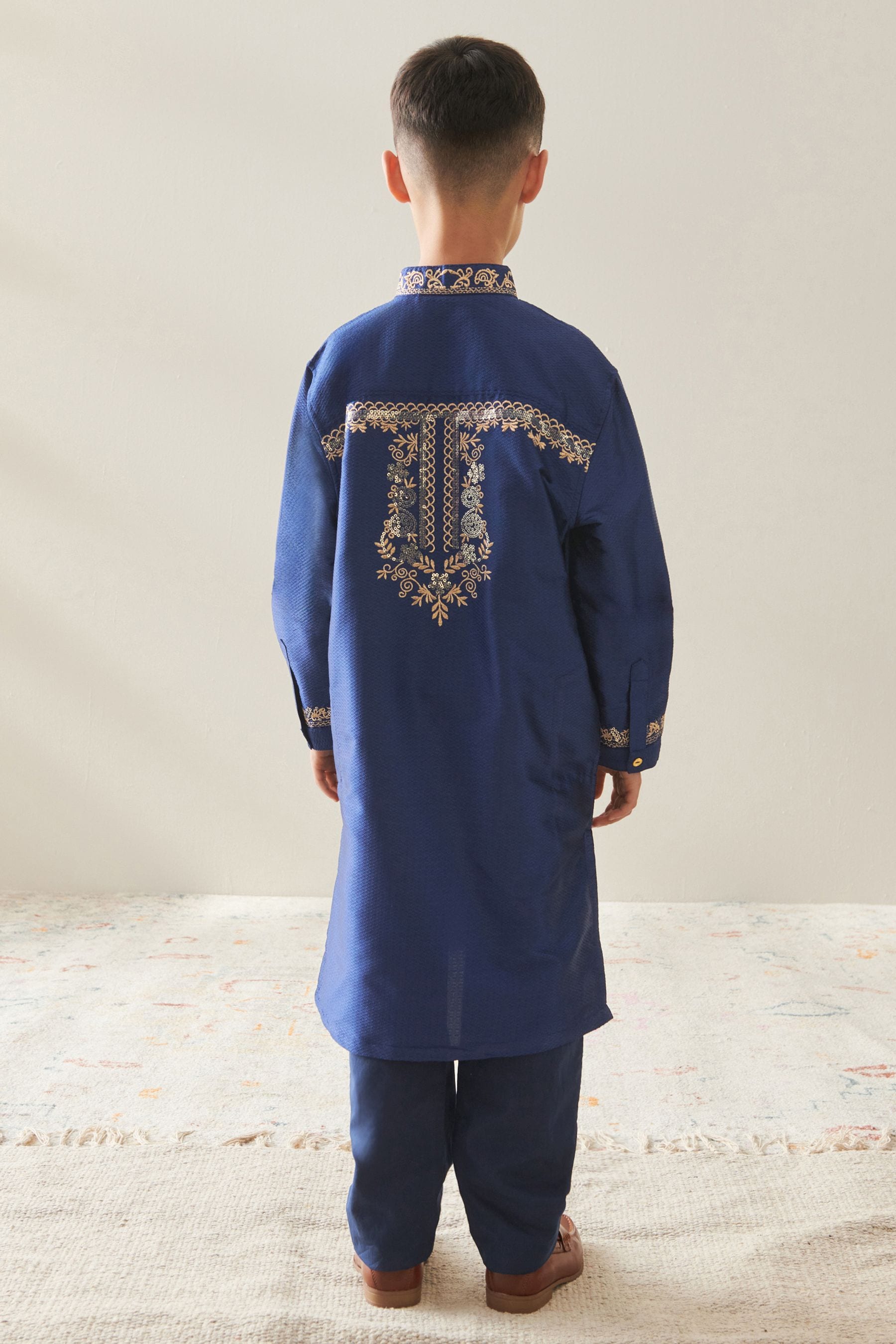 Navy Blue Boys Kurta (3mths-16yrs)