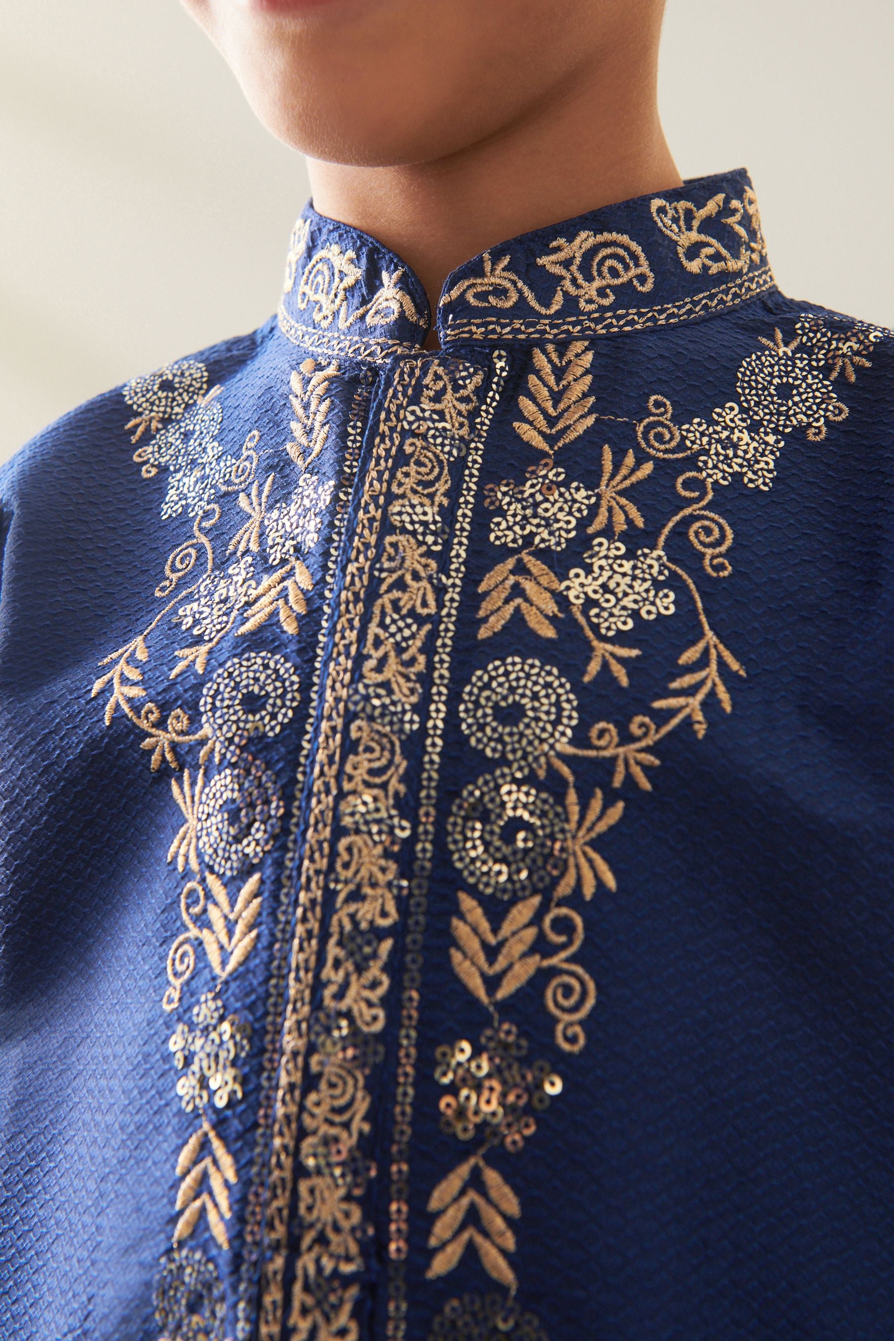 Navy Blue Boys Kurta (3mths-16yrs)