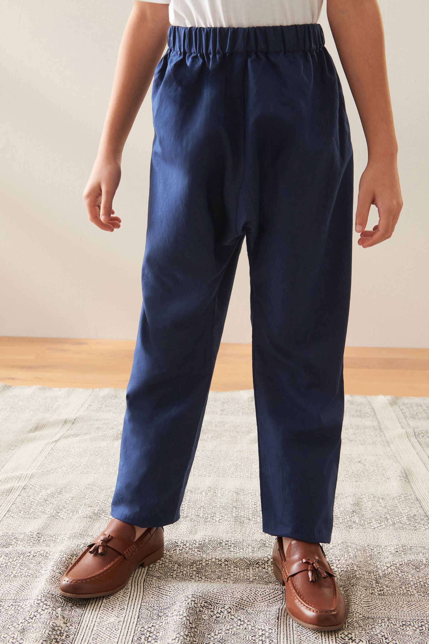 Navy Blue Kurta Trousers (3mths-16yrs)