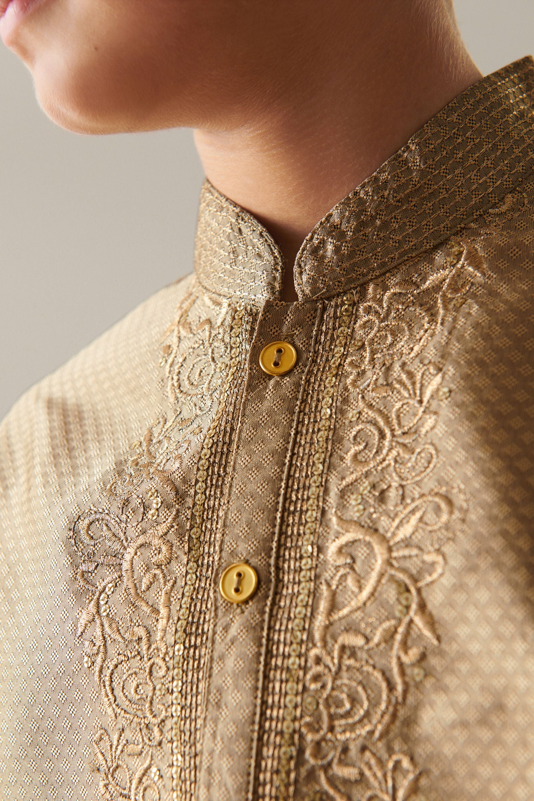 Gold Boys Kurta (3mths-16yrs)