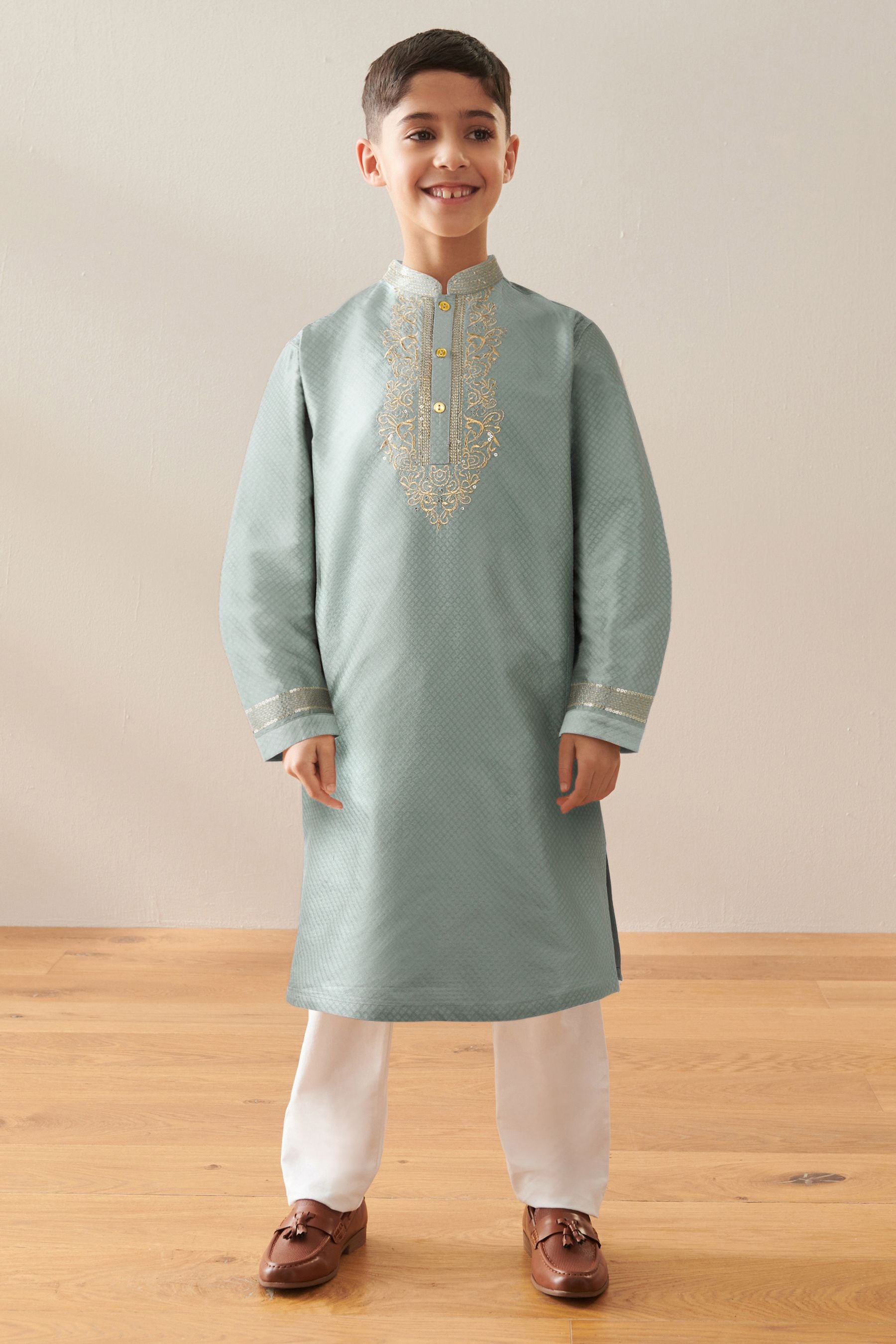 Turqouise Blue Kurta (3mths-16yrs)