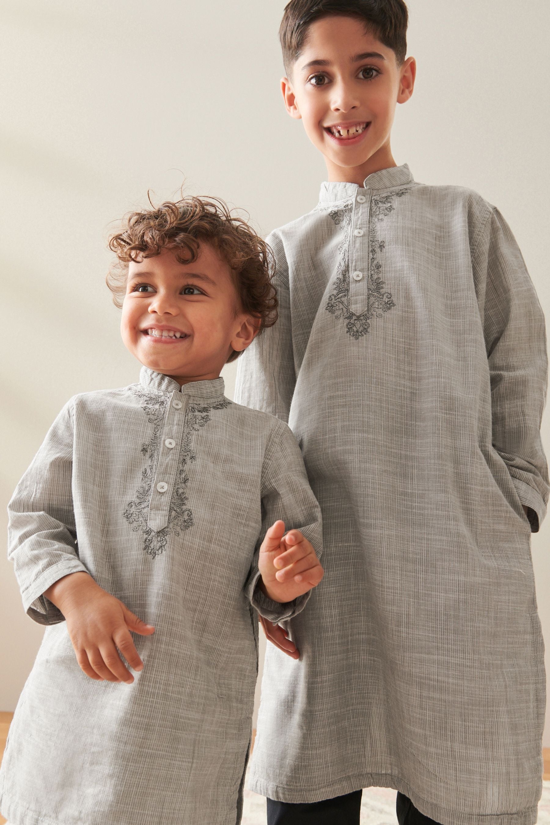 Grey Boys Kurta (3mths-16yrs)