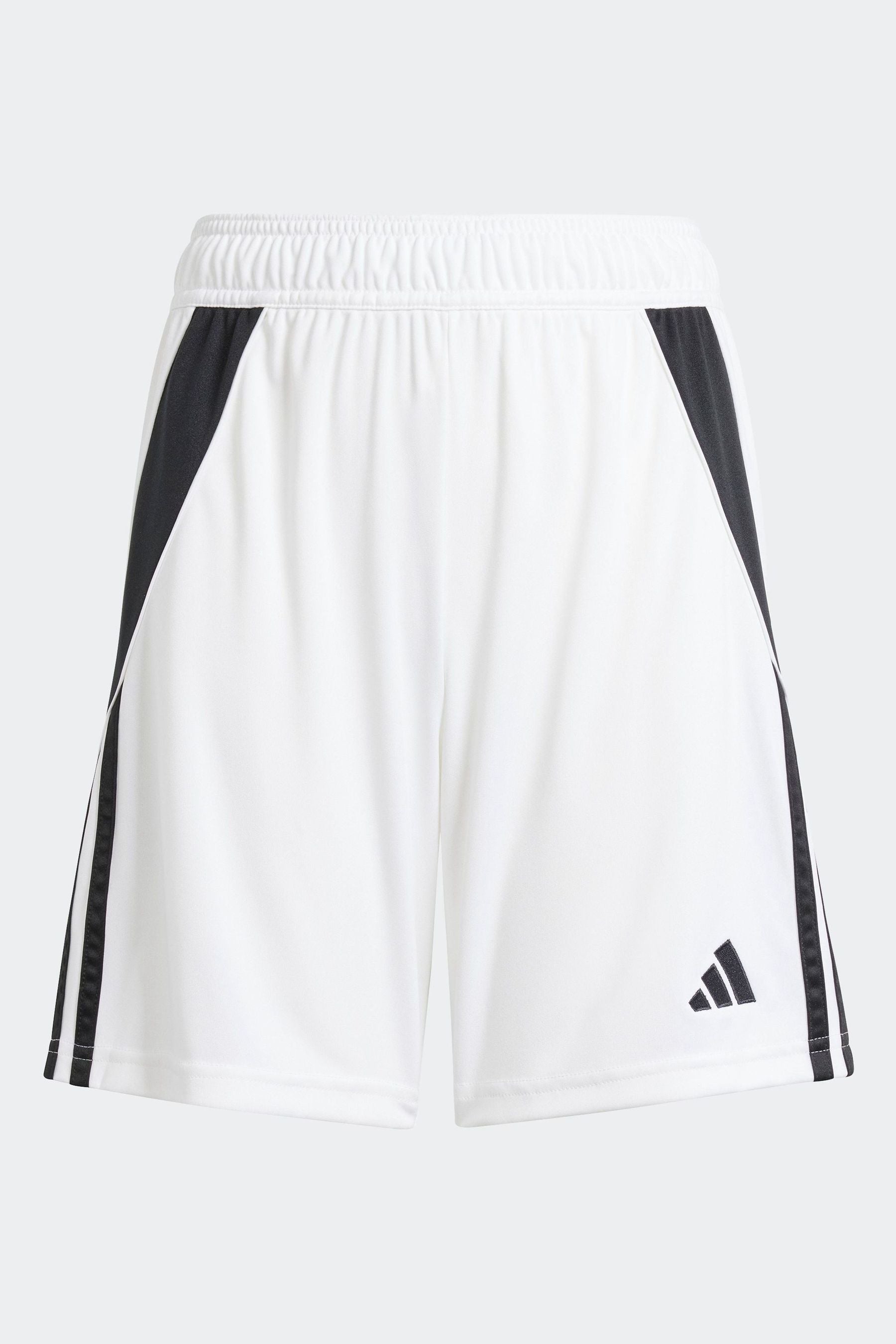 adidas White/Black Tiro 24 Shorts