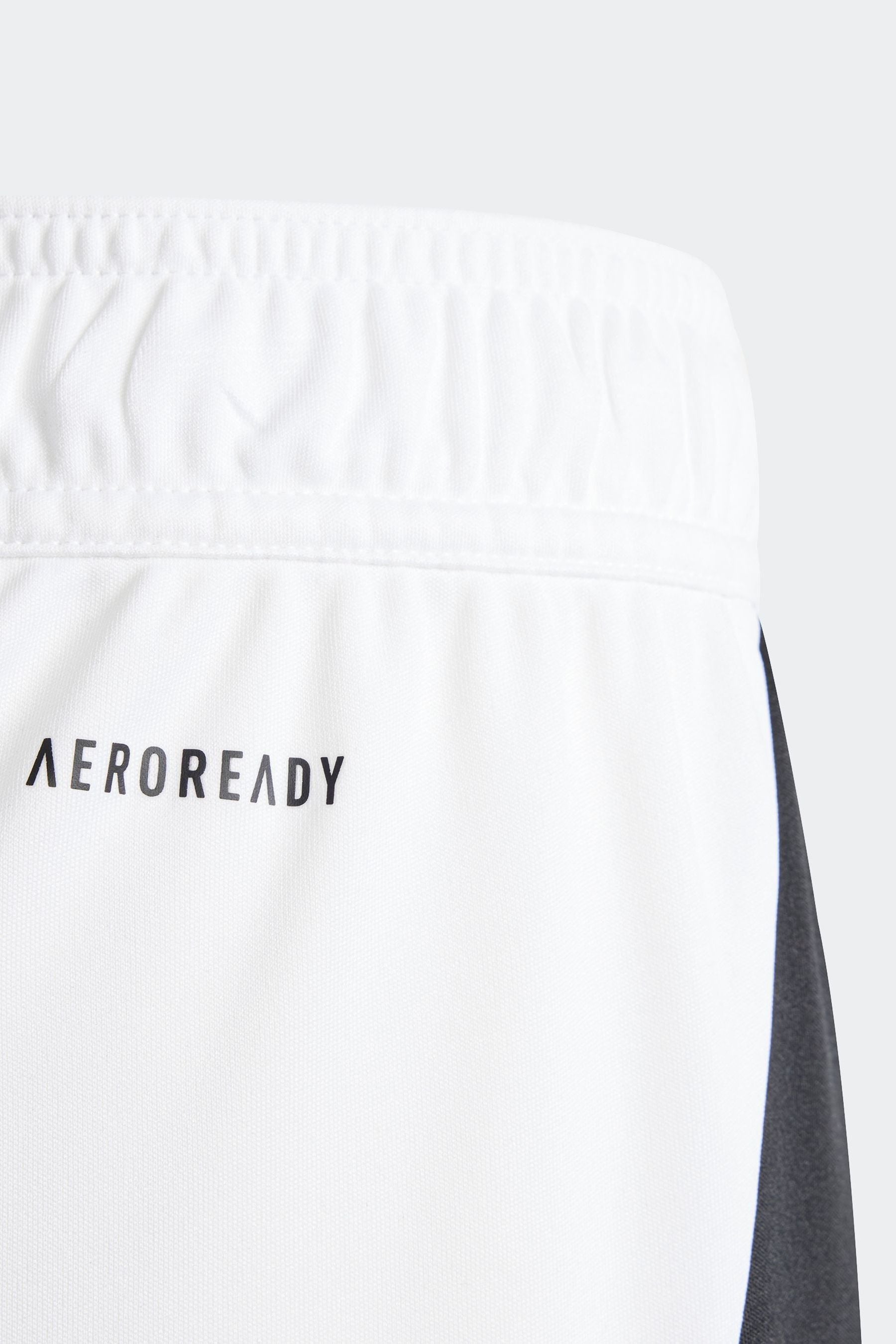 adidas White/Black Tiro 24 Shorts