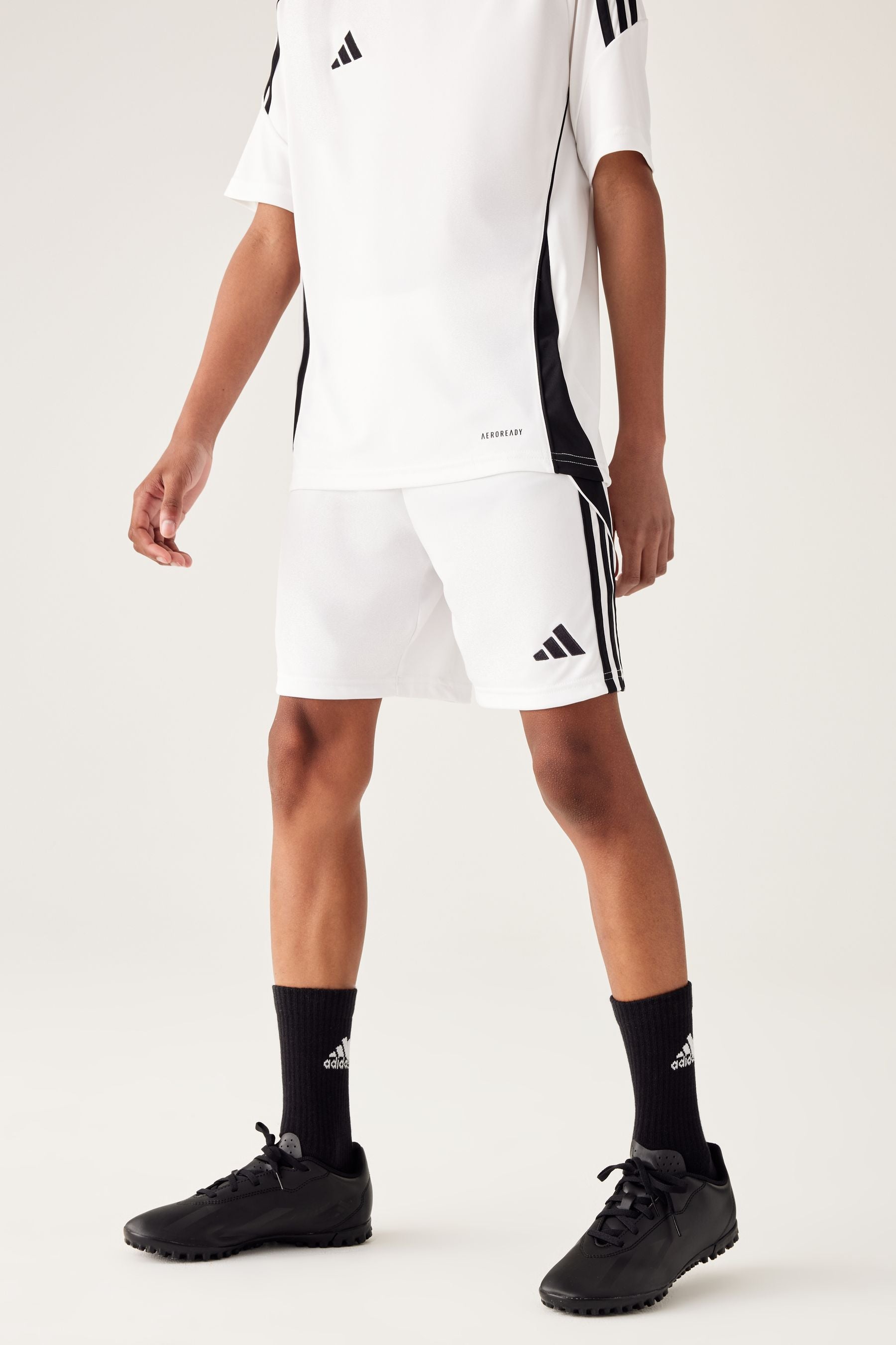 adidas White/Black Tiro 24 Shorts