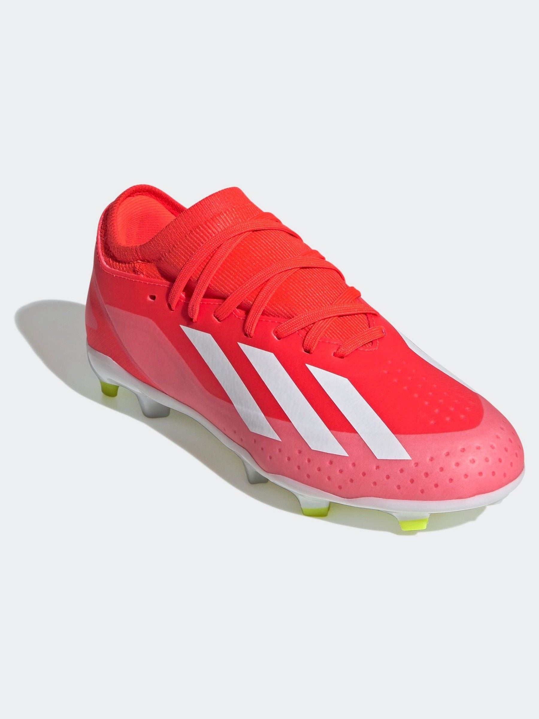 adidas Red/White Football X Crazyfast League Firm Ground Kids Boots