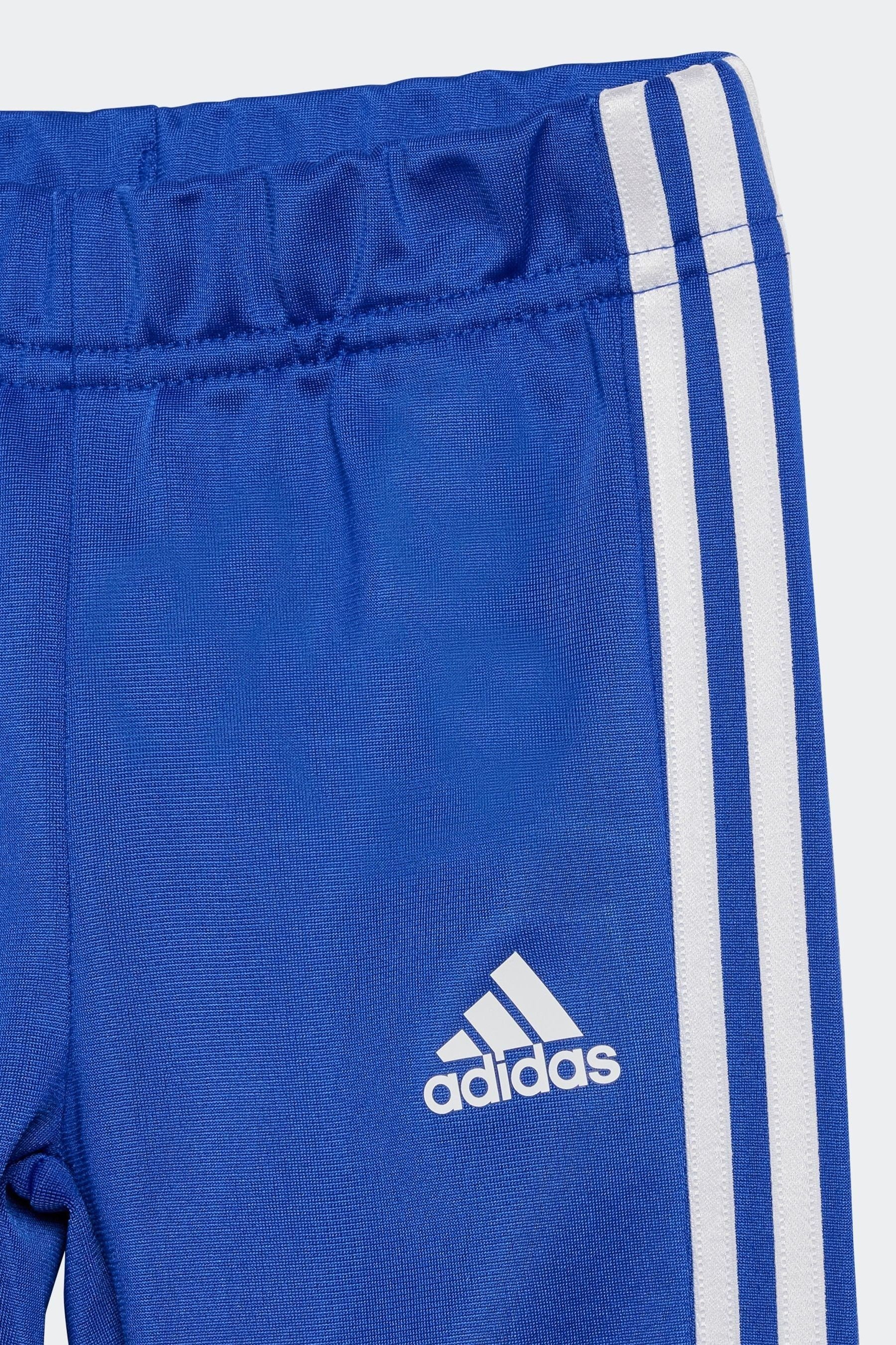 Blue adidas Sportswear Essentials Allover Kids Printed Tracksuit