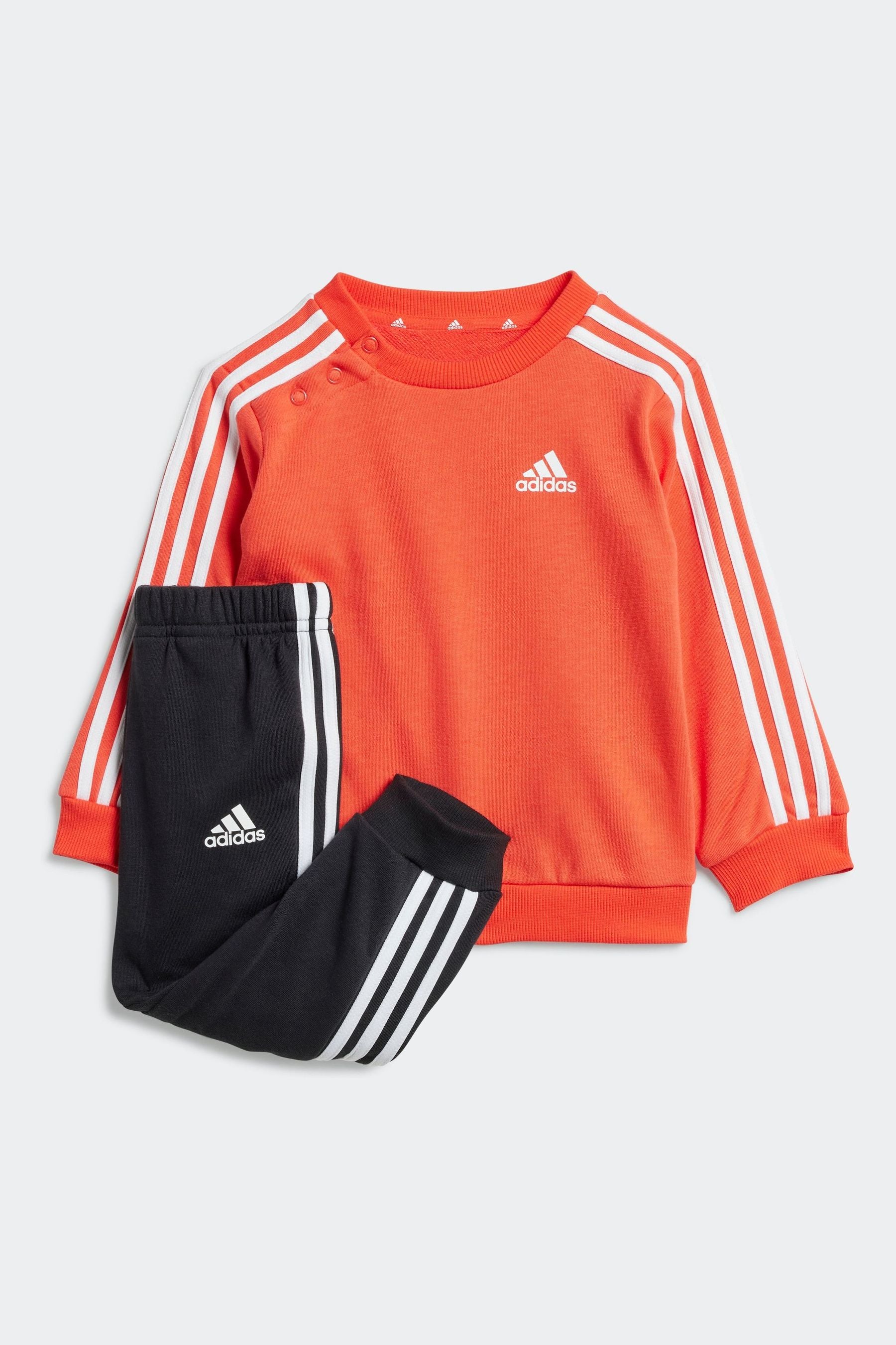 Red/Black adidas Kids Sportswear Essentials 3-Stripes Jogger Set