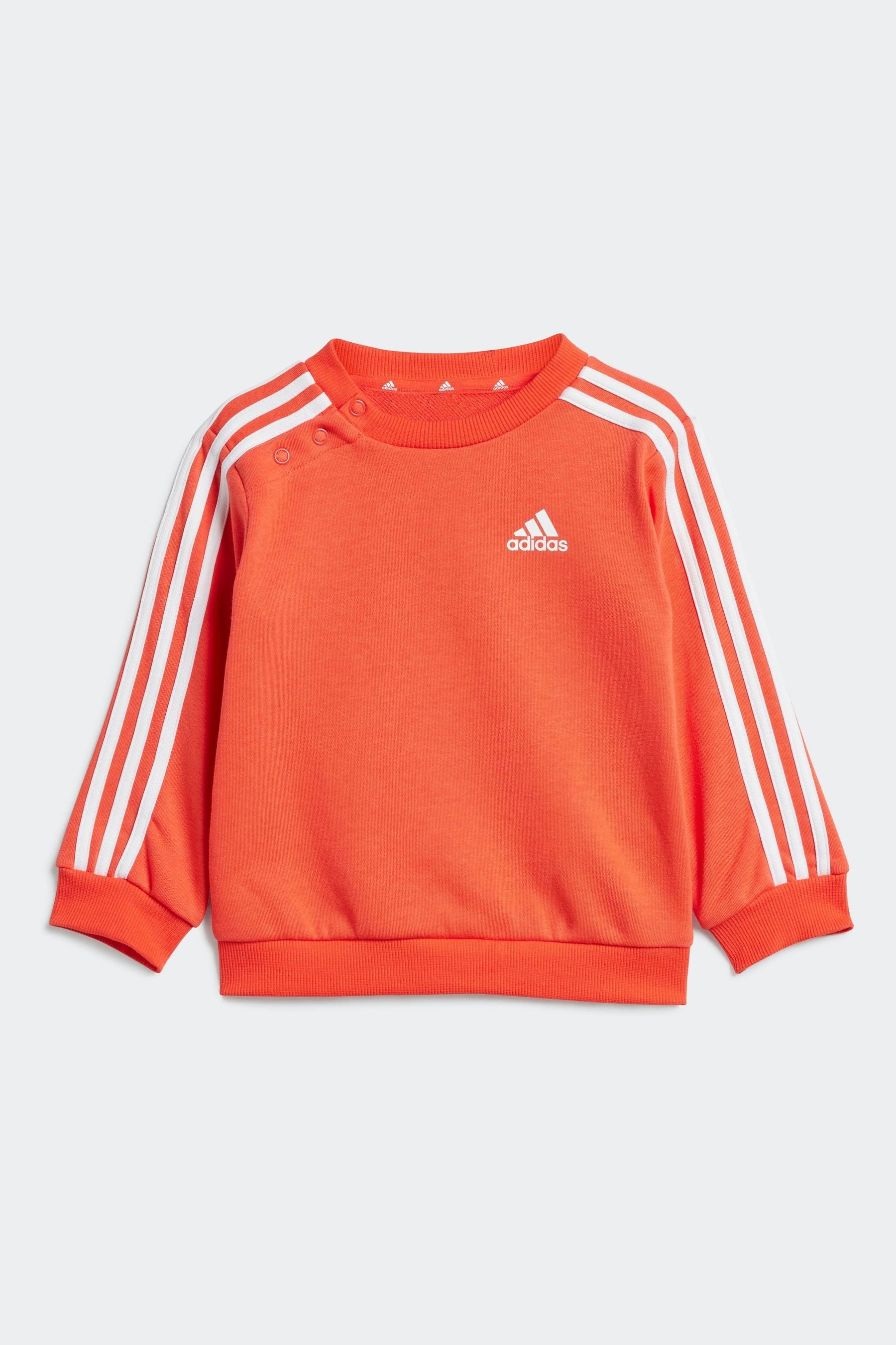 Red/Black adidas Kids Sportswear Essentials 3-Stripes Jogger Set