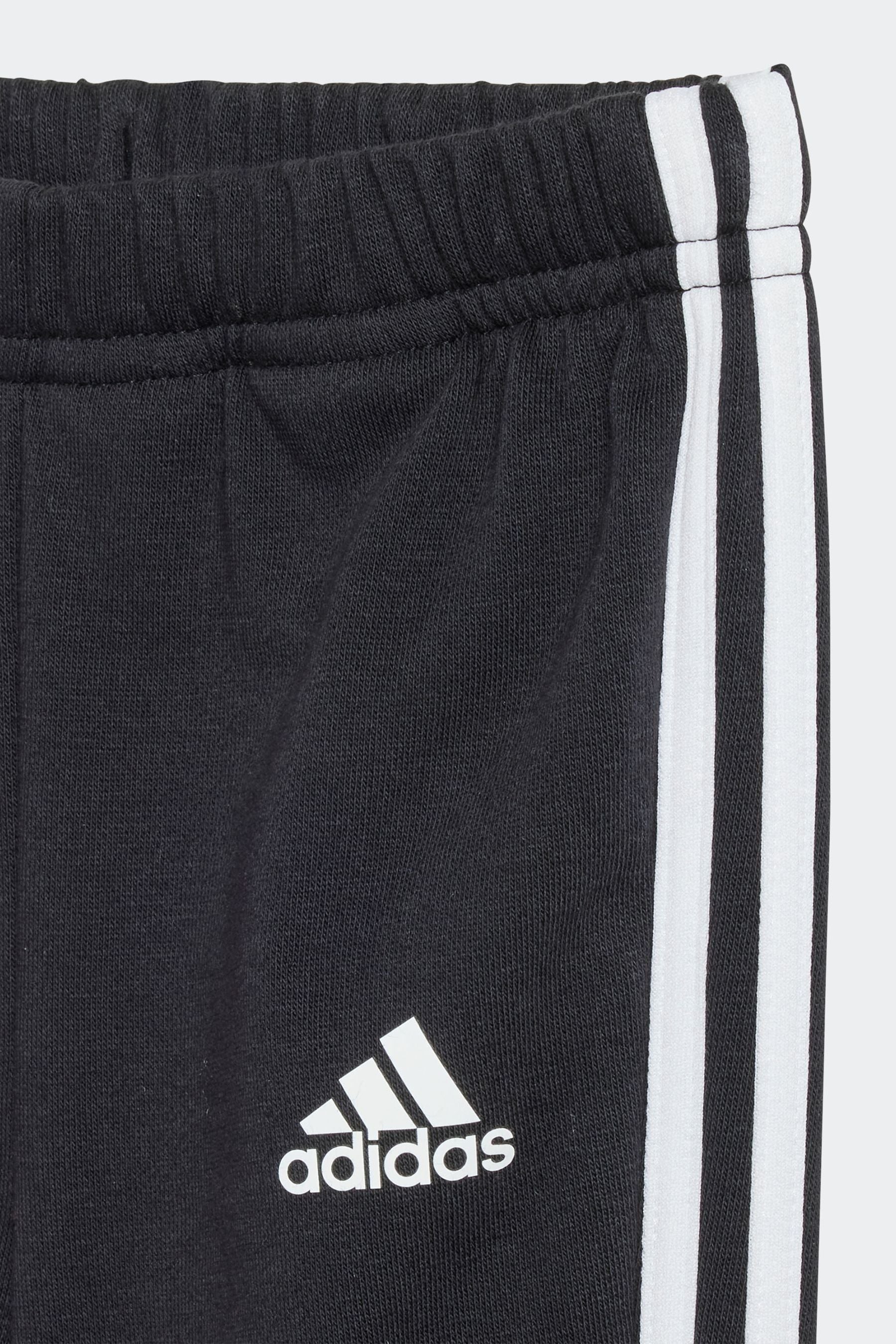 adidas Red/Black Kids Sportswear Essentials 3-Stripes Jogger Set