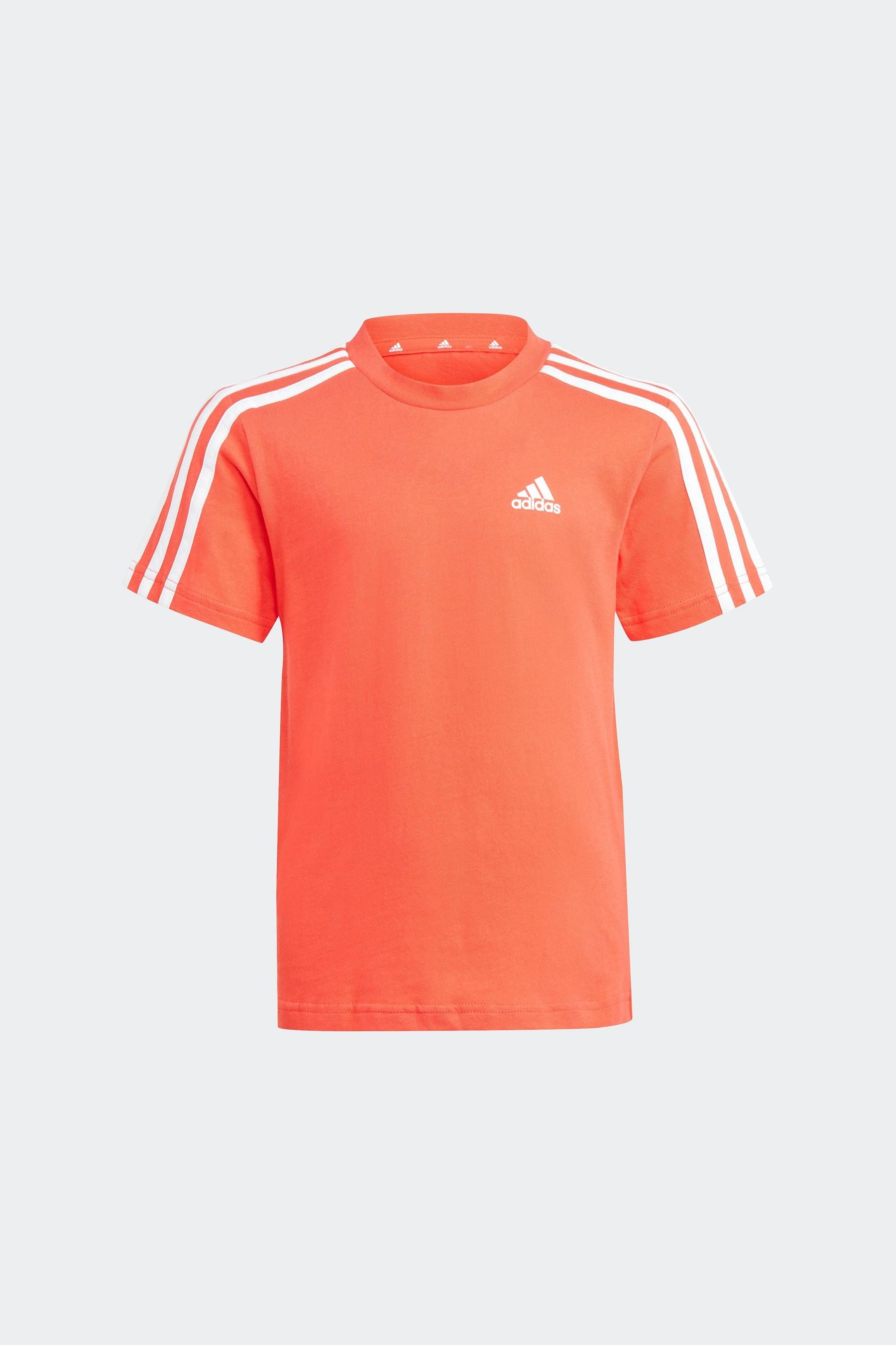 adidas Red/Grey Kids Essentials Top and Short Set