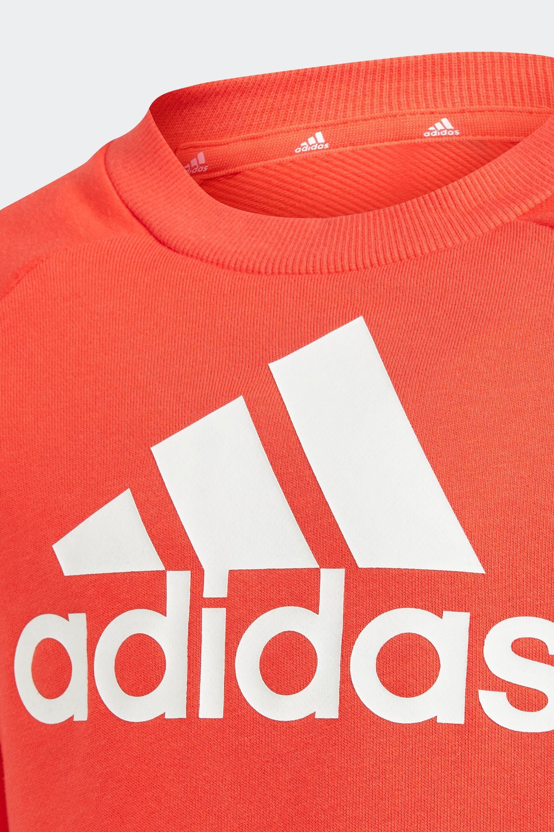 Orange adidas Sportswear Essentials Logo French Terry Sweatshirt