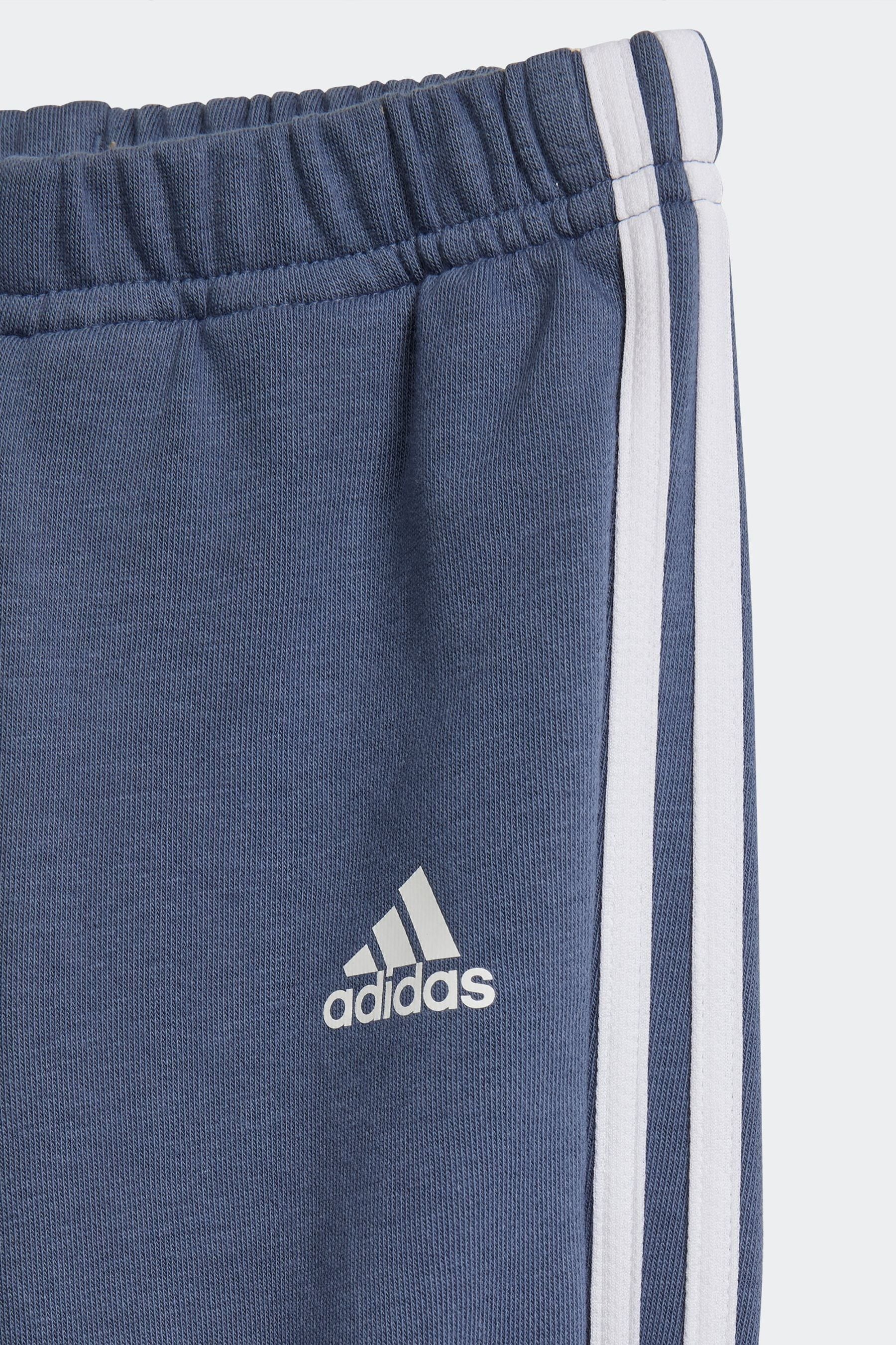 Blue/Grey adidas Kids Sportswear Essentials 3-Stripes Jogger Set