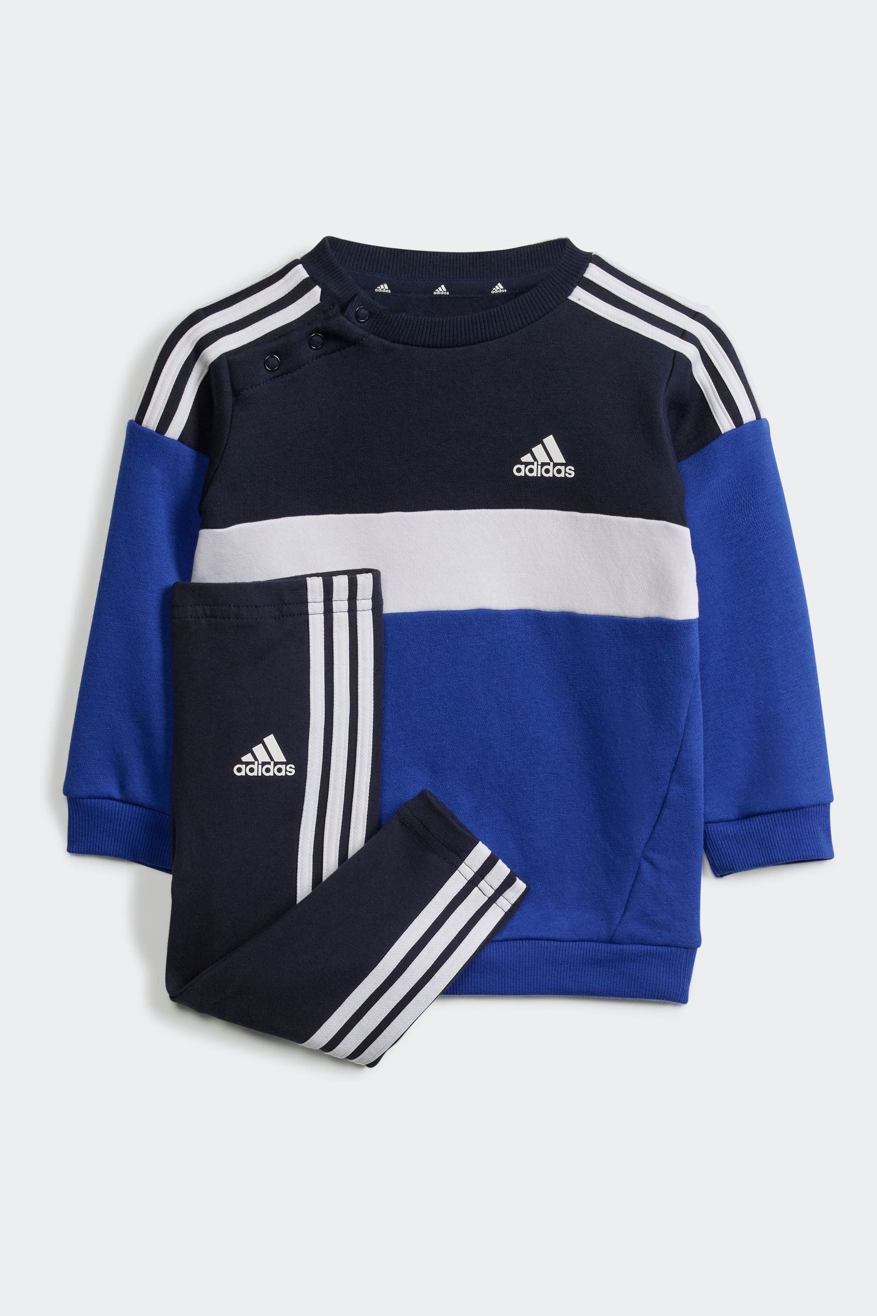 Black adidas Sportswear Tiberio 3-Stripes Colourblock Kids Tracksuit