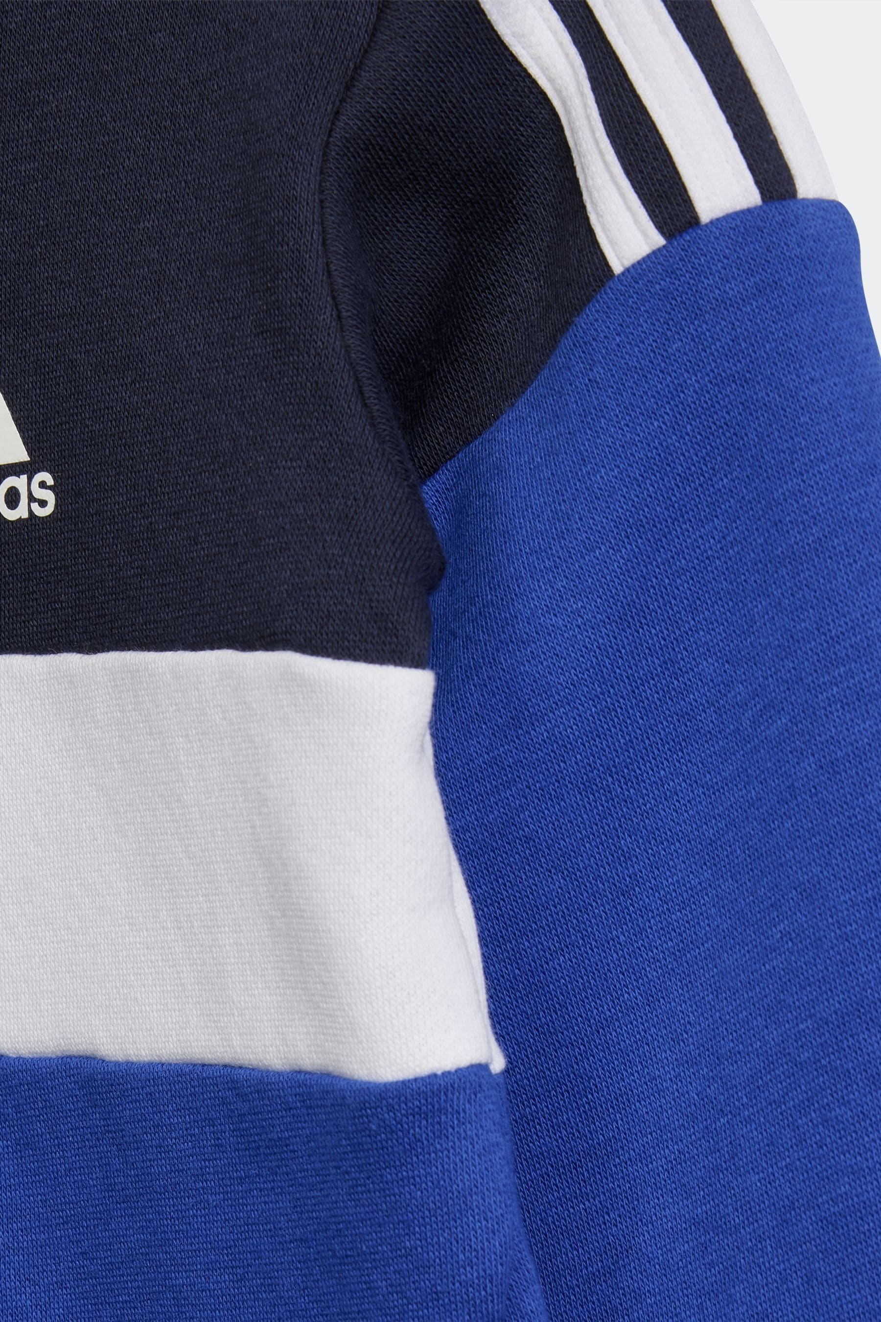 Black adidas Sportswear Tiberio 3-Stripes Colourblock Kids Tracksuit