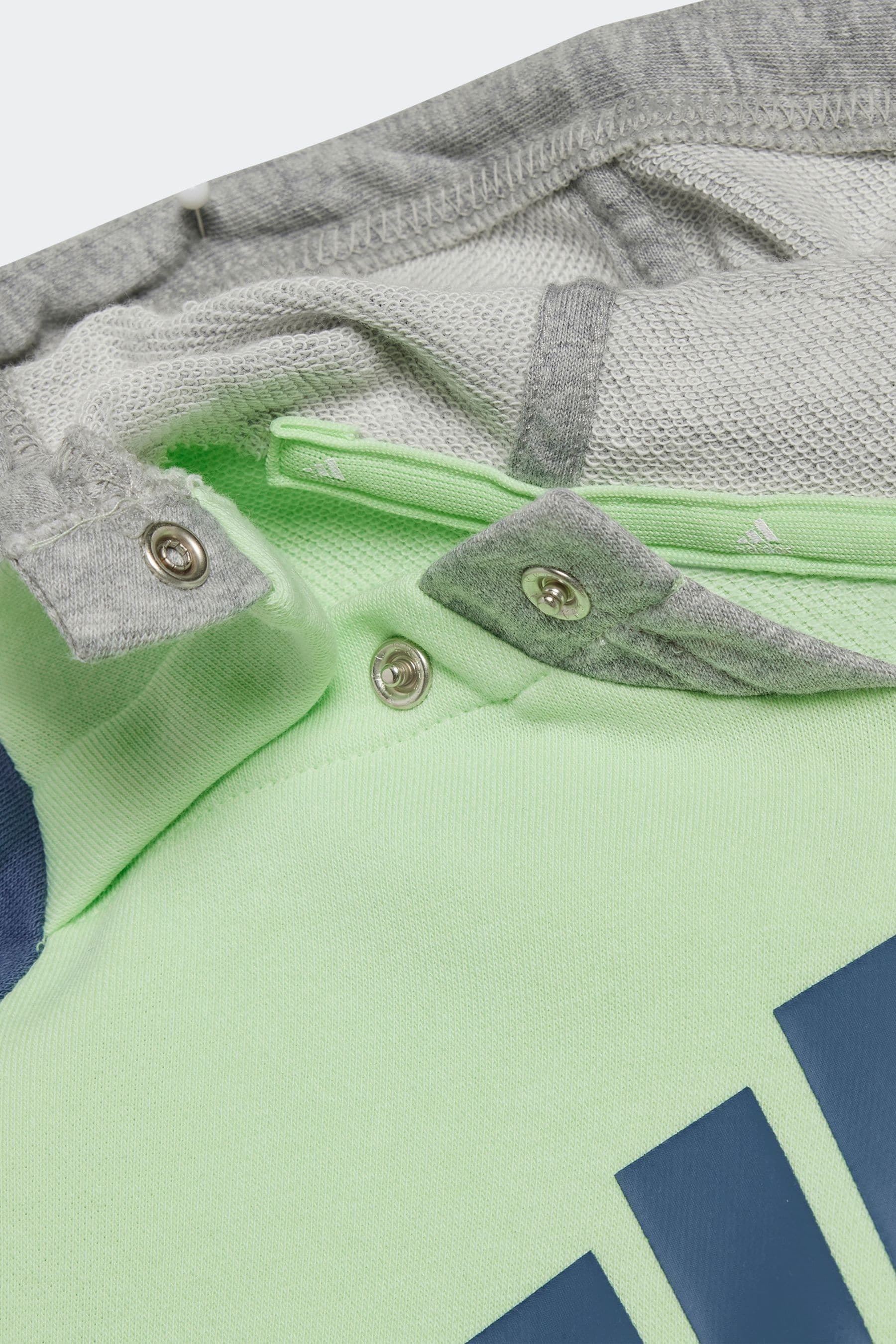 Green/Grey adidas Kids Essentials Colorblock Jogger Set