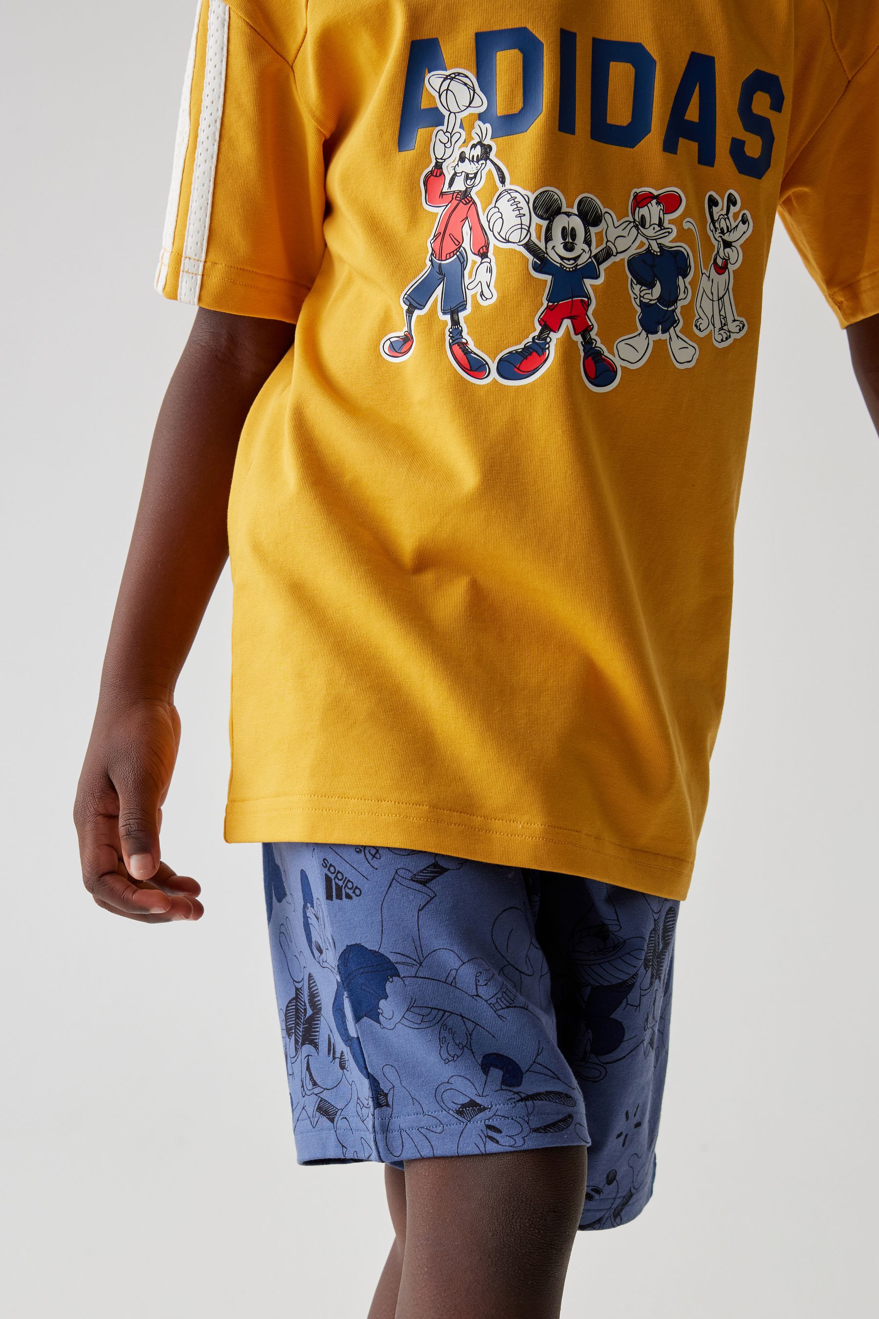 Orange/Navy adidas Sportswear X Disney Mickey Mouse T-Shirt Set